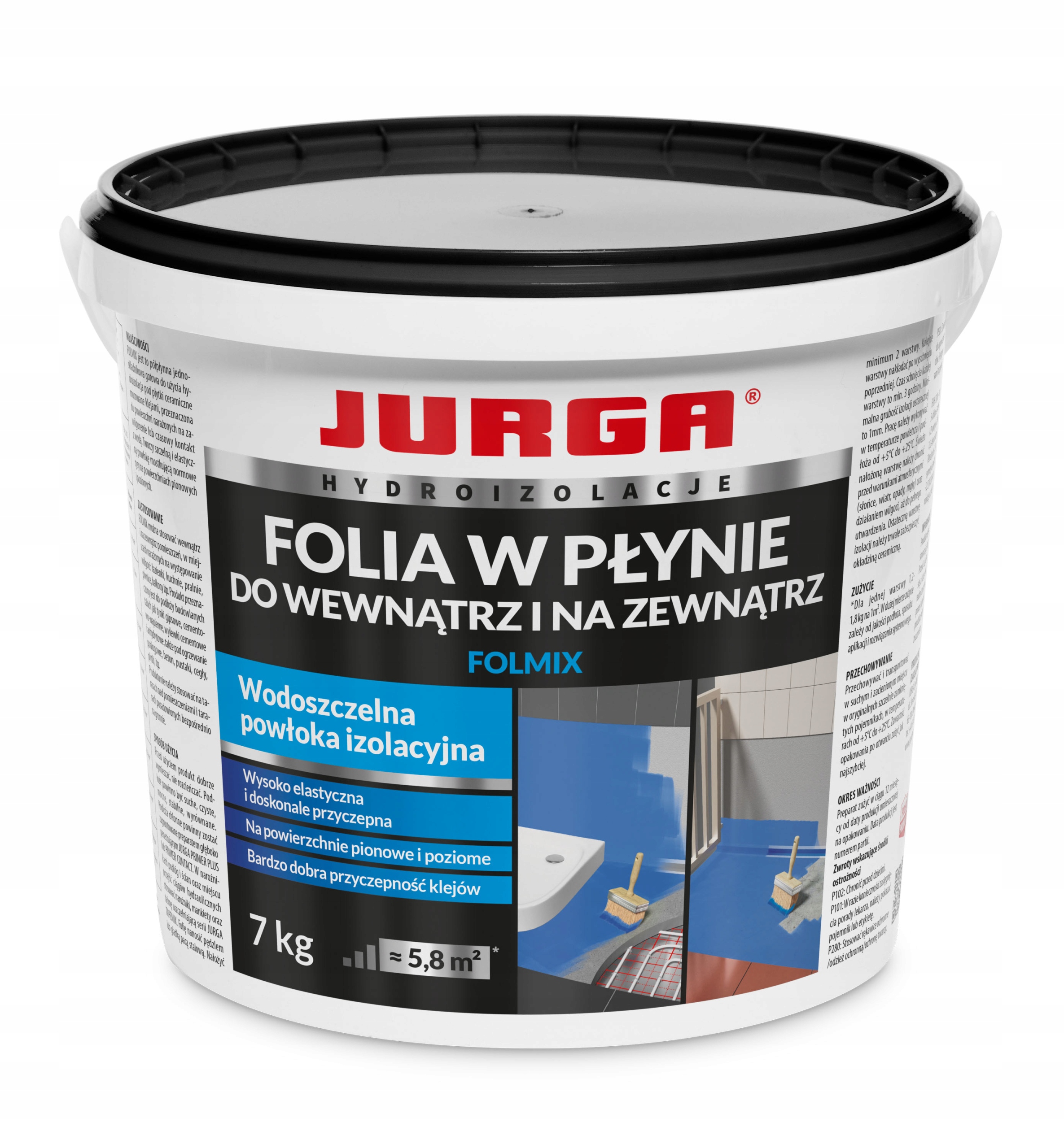 Fólie tekutá fólie s hydroizolací 7 kg Folmix Jurga