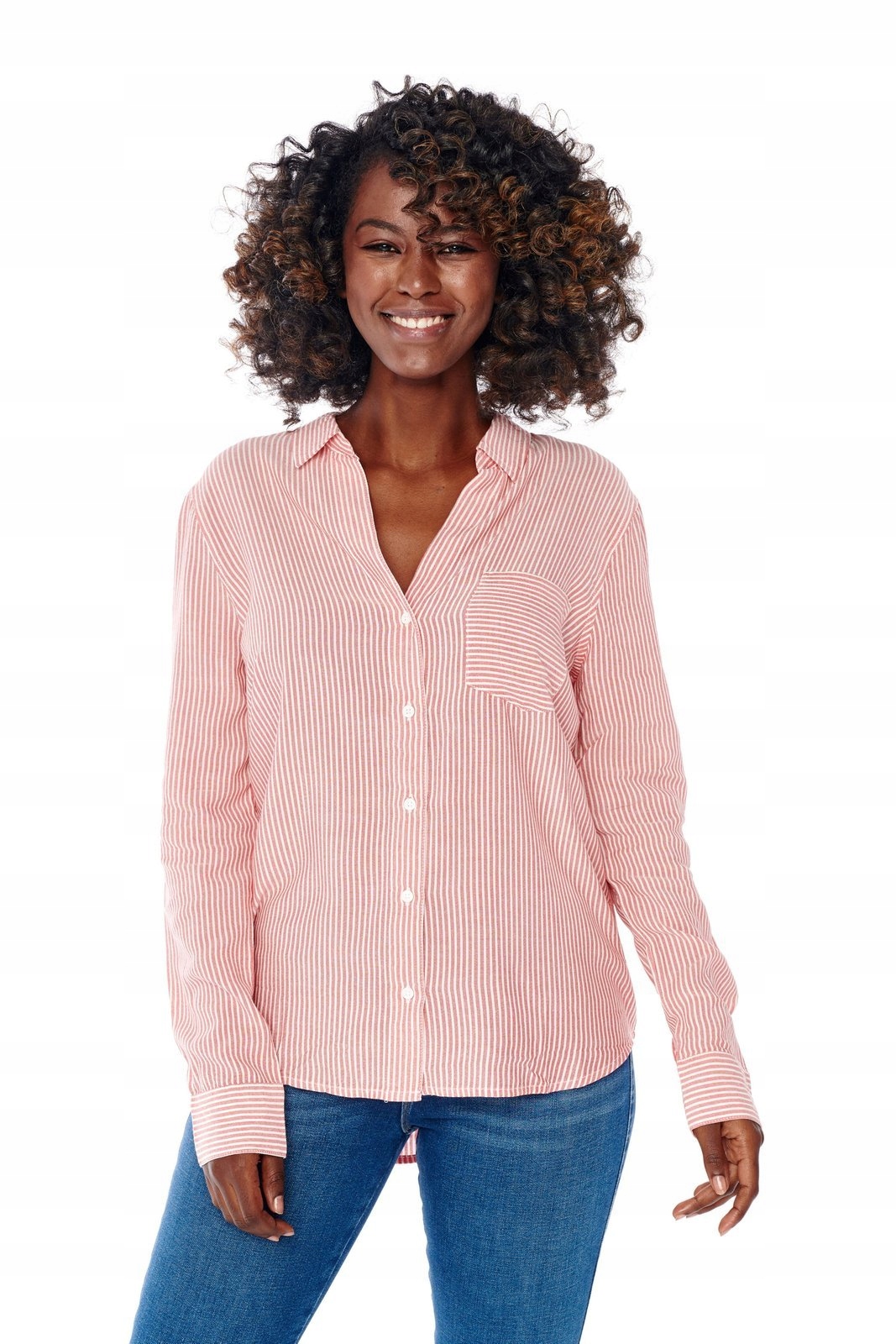 

Wrangler Stripe Shirt Bittersweet Red W5R4TIXBO S