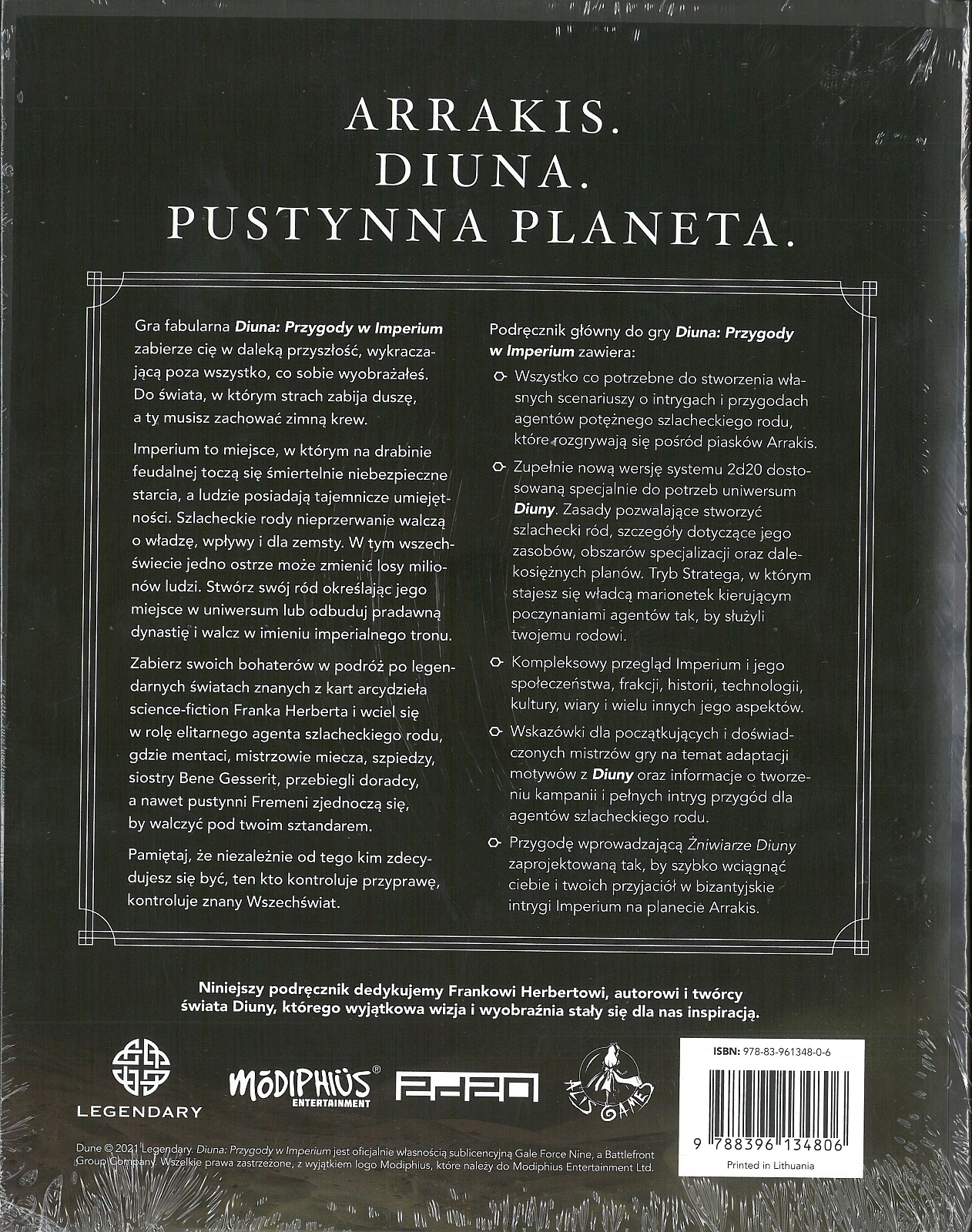 Diuna: Przygody w Imperium RPG Wydawca Alis Games