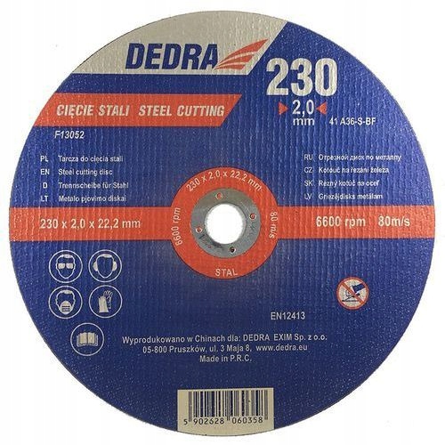 

Tarcza do cięcia stali 230x2,0mm
