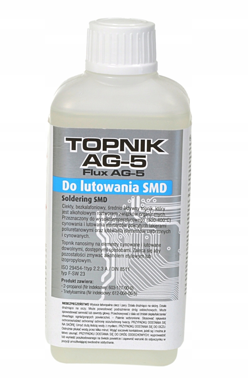 

Topnik lutowniczy AG5 AG-5 ciekły, bezkalafoniowy