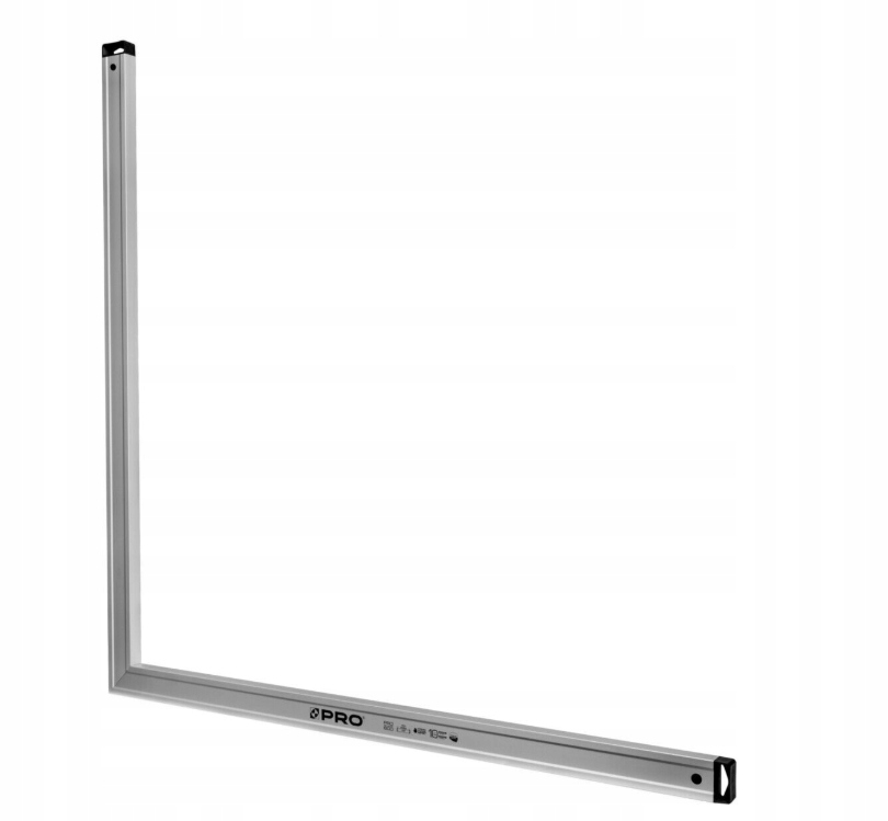 Stavební úhelník Pro 1000×1000 mm eloxovaný, odolný a stabilní