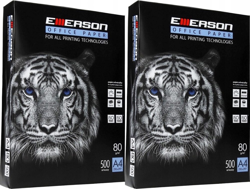 

Papier Ksero Do Drukarki Emerson A4 80g 500 K x2