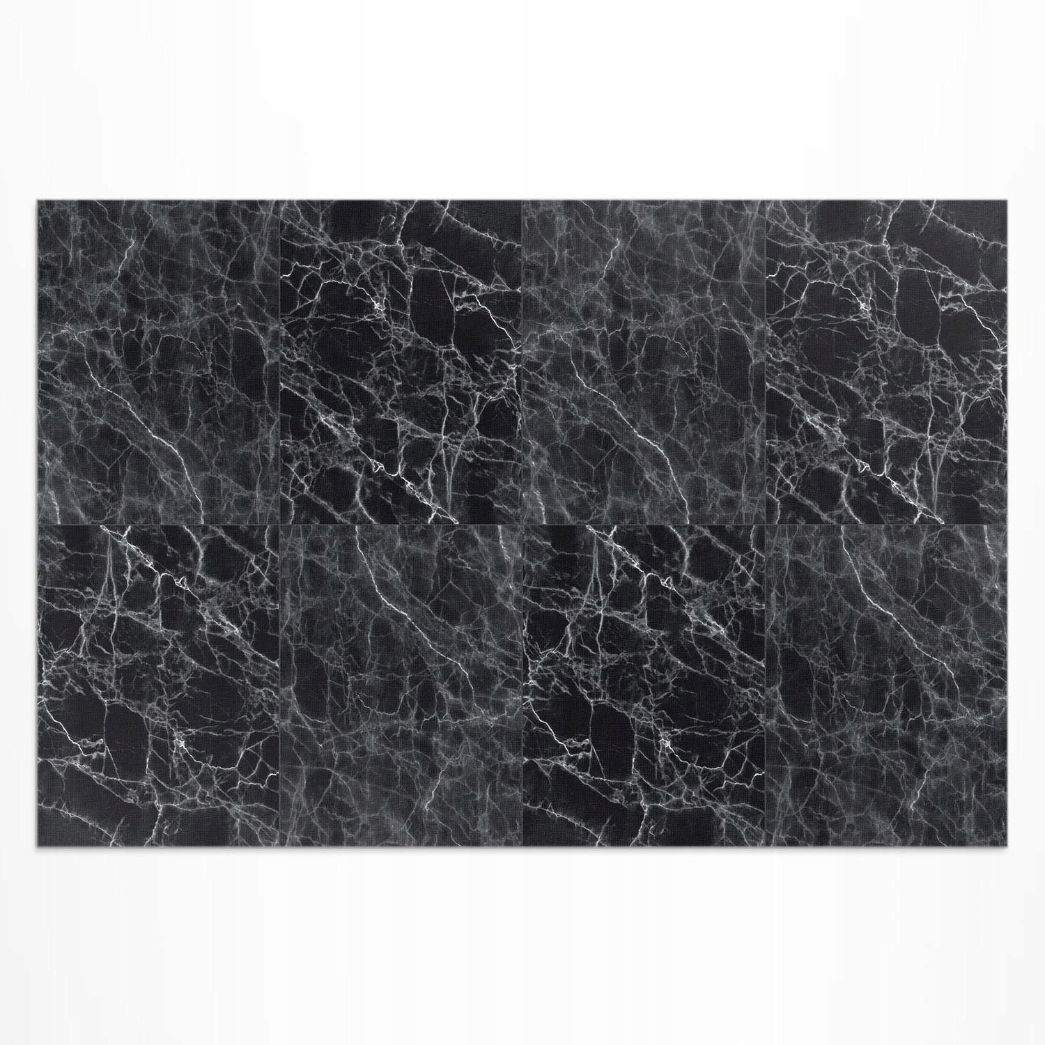 Dekoratívny terasový vinylový koberec Tmavý mramor kamenné dlaždice 180 x 120 cm