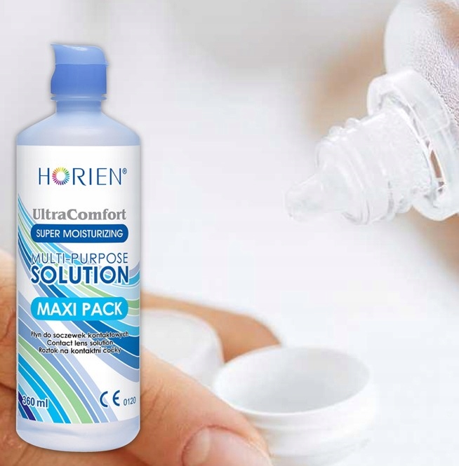 HORIEN ULTRA COMFORT MAXI PACK 360ML+ 120ML PŁYN DO SOCZEWEK KONTAKTOWYCH Producent Horien