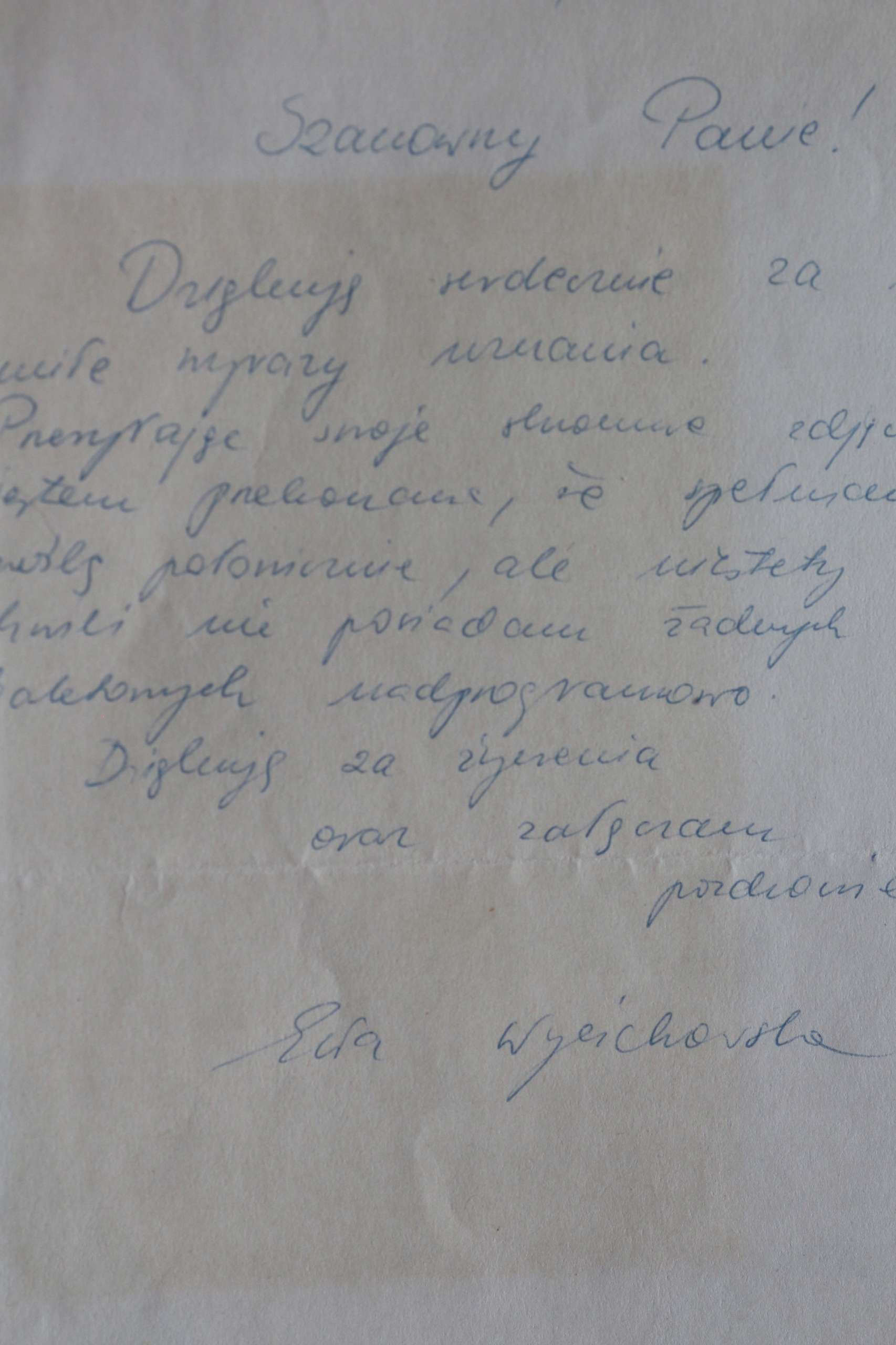 Autograf Zdjęcie z autografem - Ewa Wycichowska