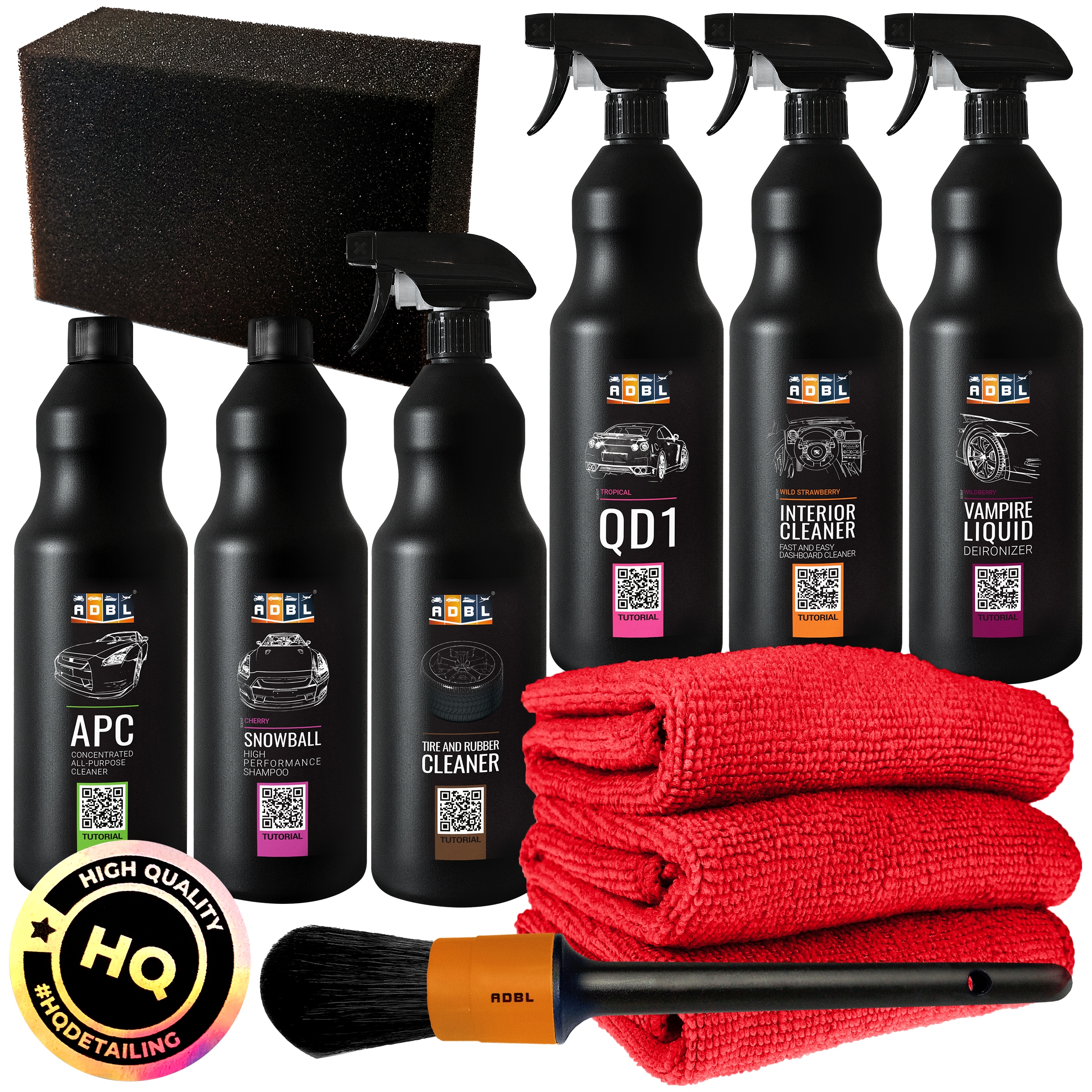 ZESTAW ADBL Profesjonalne Kosmetyki Samochodowe 1L