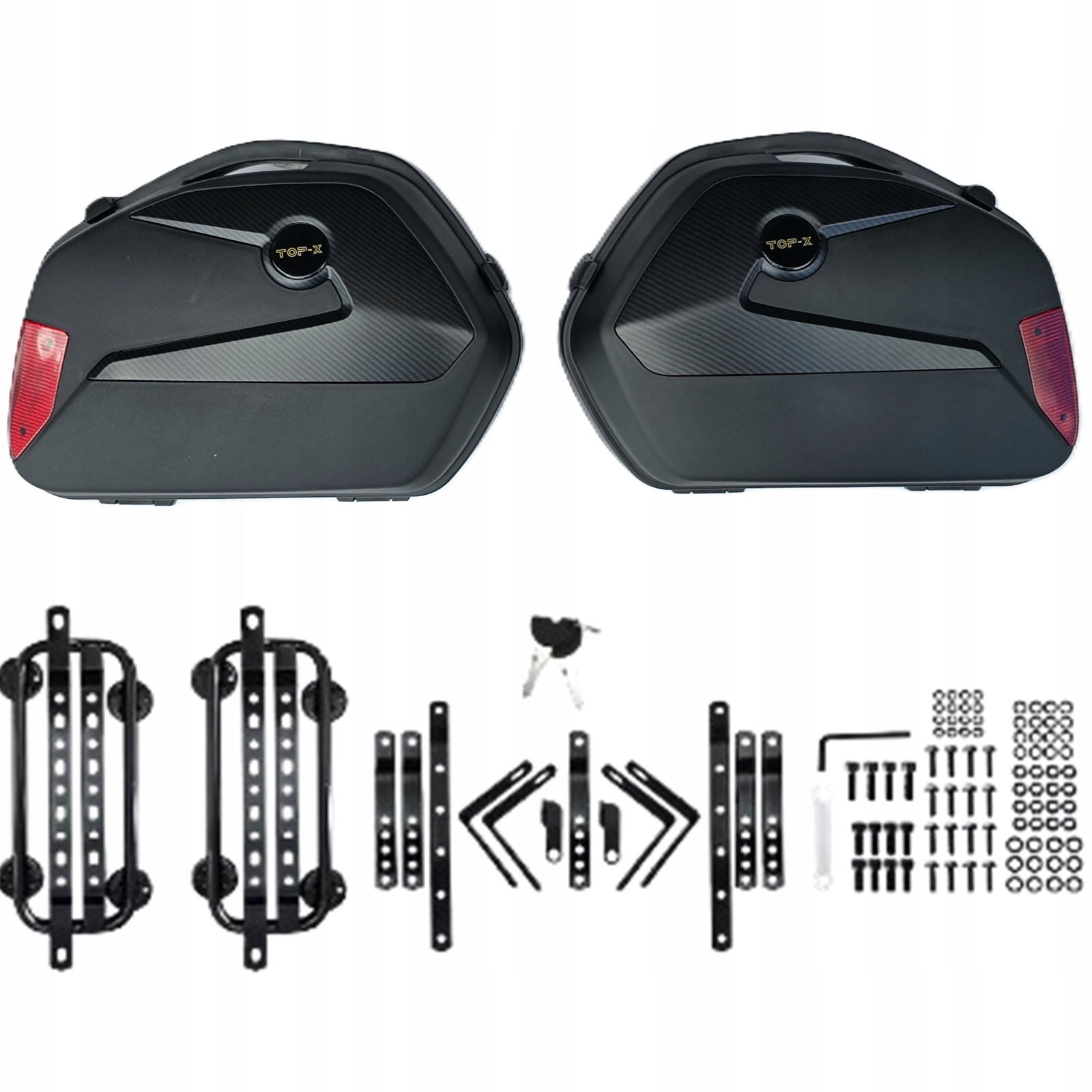 Boční Kufry 2 Kusy Abs Světlo Univerzální Rámy Honda Nc XL 700