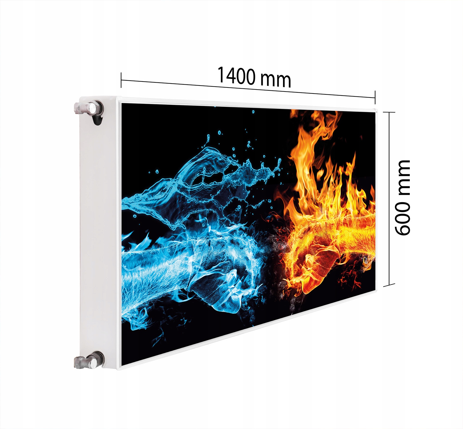 Magnetická Maska Na Radiátor 140x60 Oheň Podložka Magnet