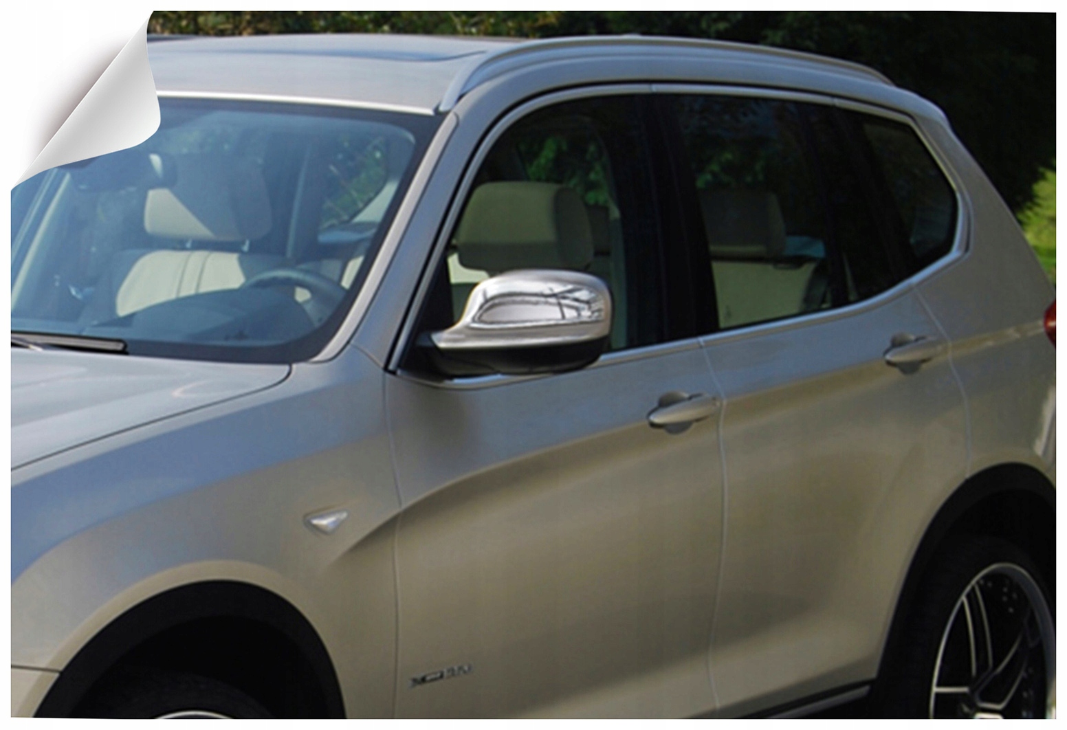 BMW X3 E83 2010 CHROMOWANE NAKLADKI NA LUSTERKA EAN 2000000006031
