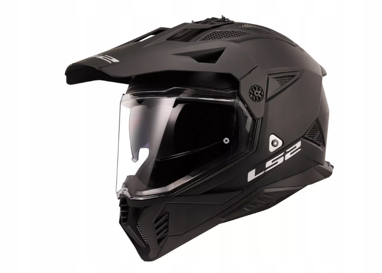 Motocyklová prilba/štvorkolka s dvojitým sklom LS2 MX702 Pioneer II Matt Black 06 Xs