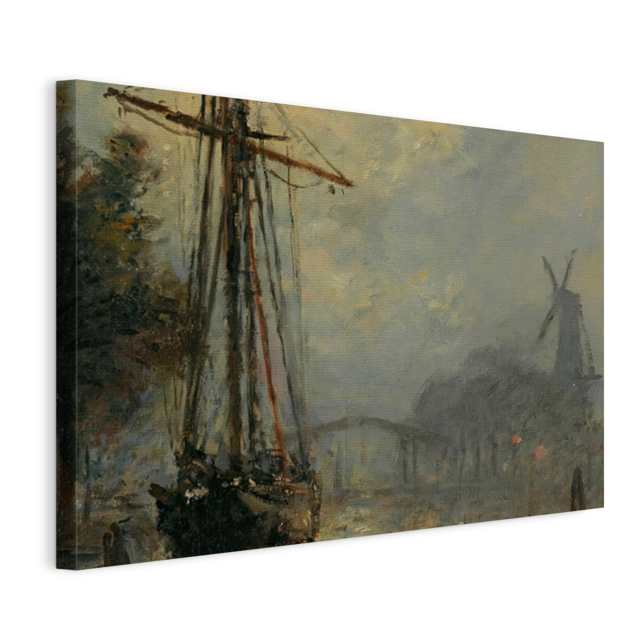Obraz Na Plátne Johan Barthold Jongkind Pohľad Na Port V Overschie 120x80