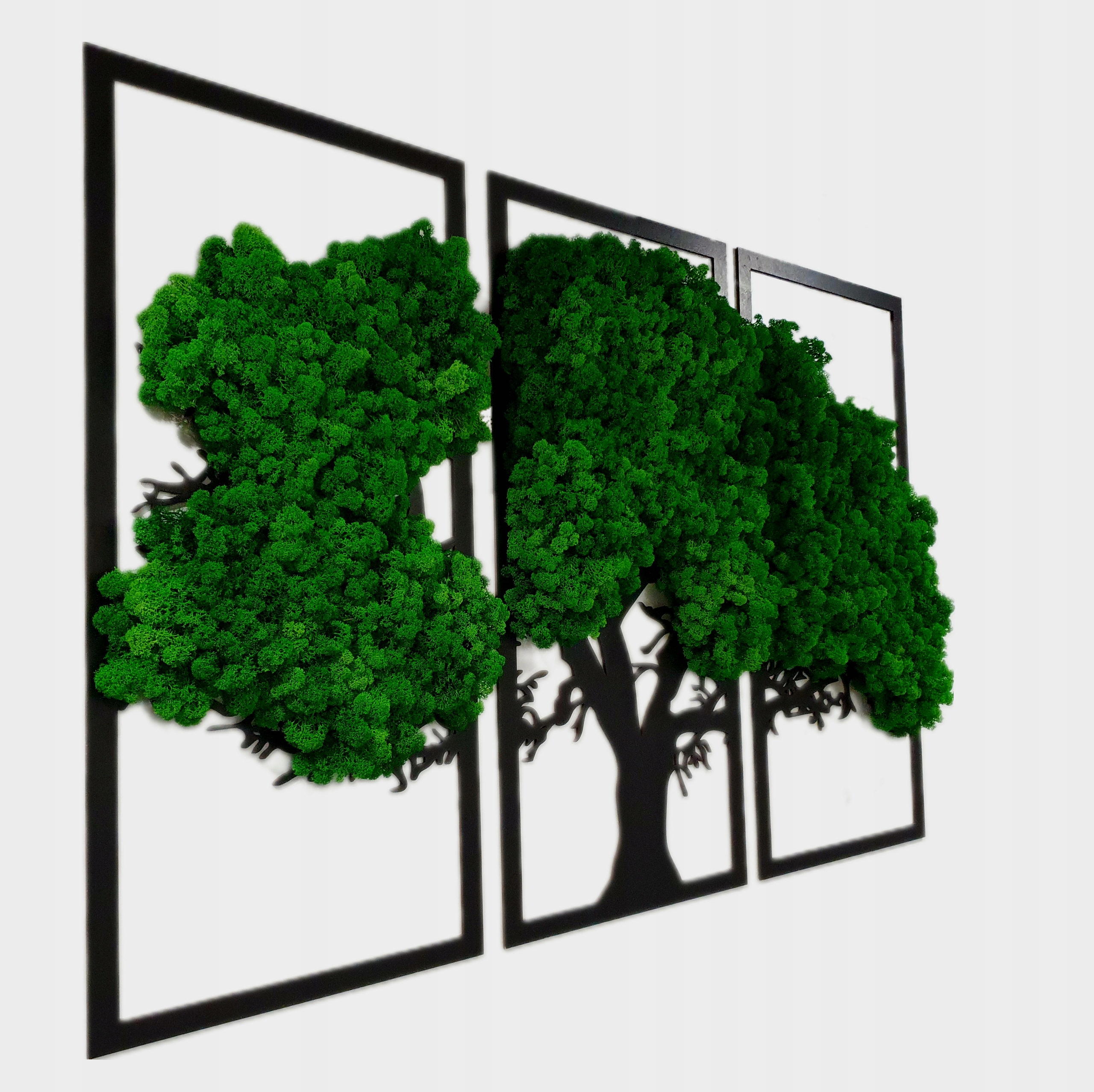 TRYPTYK drzewo 120X81 mech Chrobotek dekoracja Marka inna