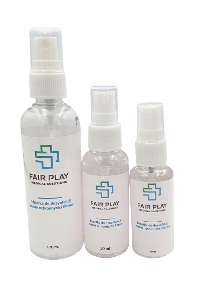 Płyn-SPRAY do dezynfekcji MASEK, filtrów, 3x 100ml Model Antivirus