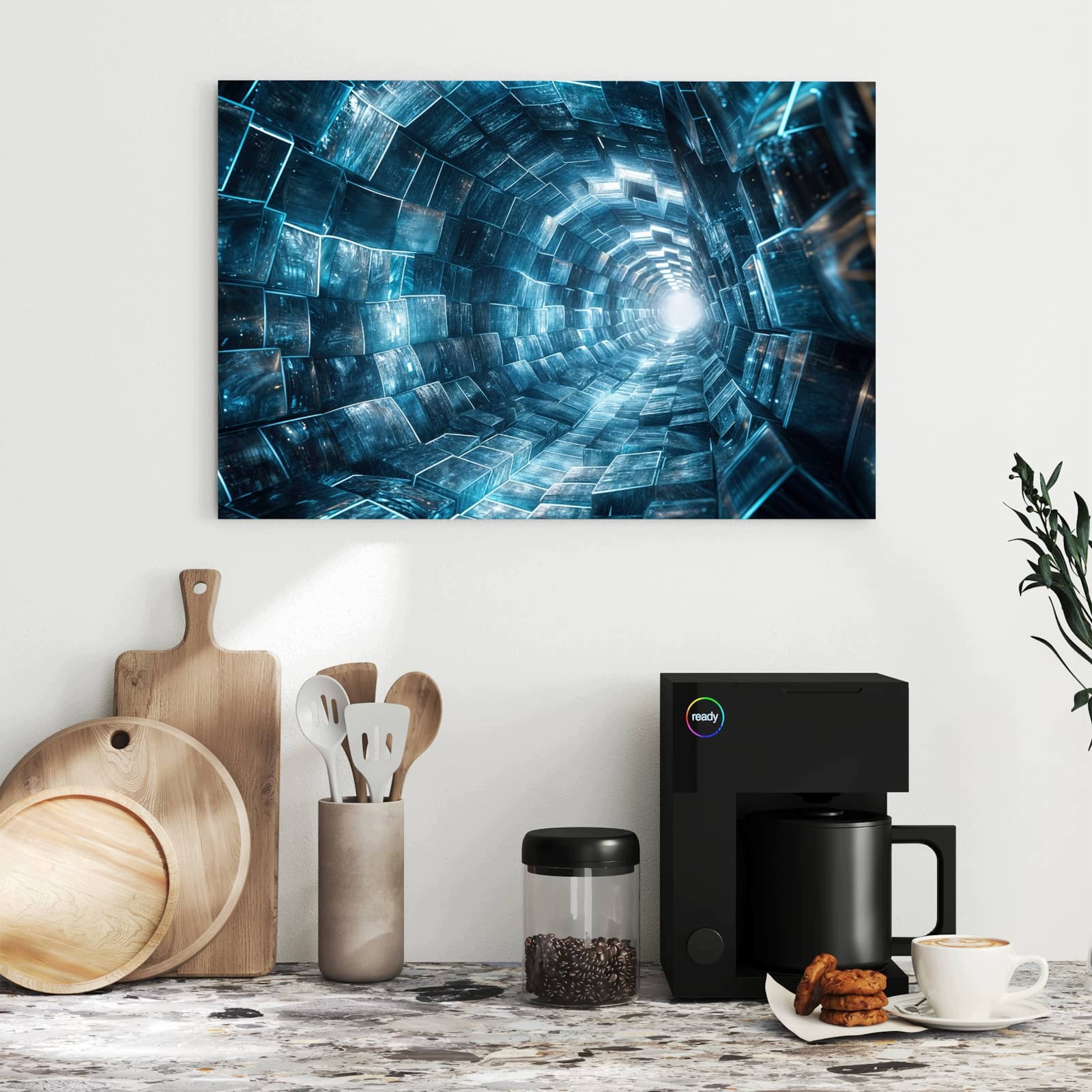 Magnetická tabule Futuristický Tunel 60 × 40 cm