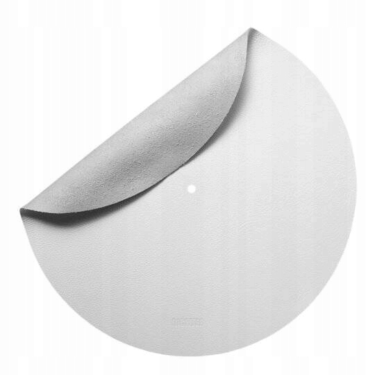 Podkładka pod gramofon Richter 1821 skórzana biała Materiał skóra