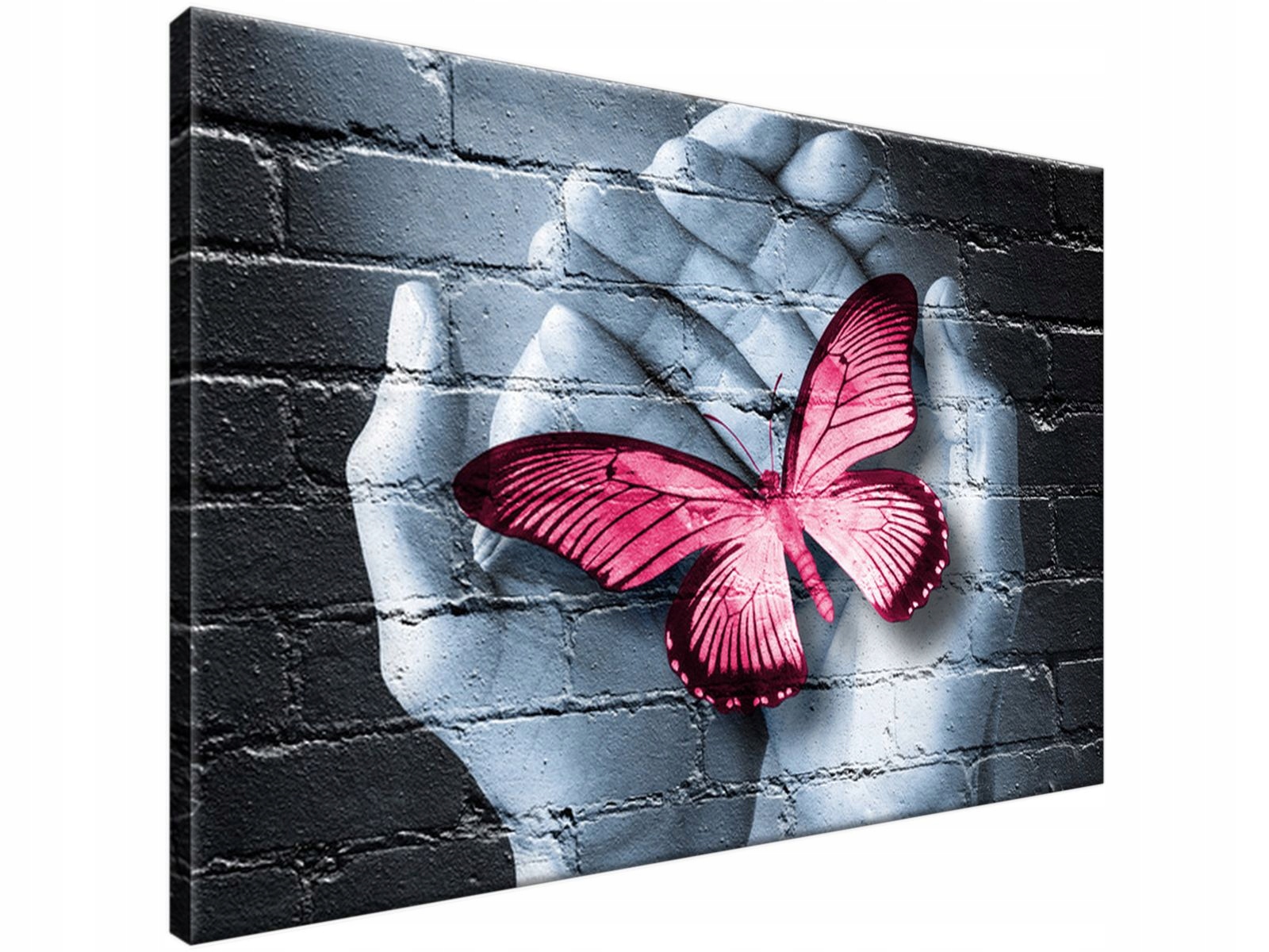 

Obraz drukowany Motylowe graffiti 90x60 szybko