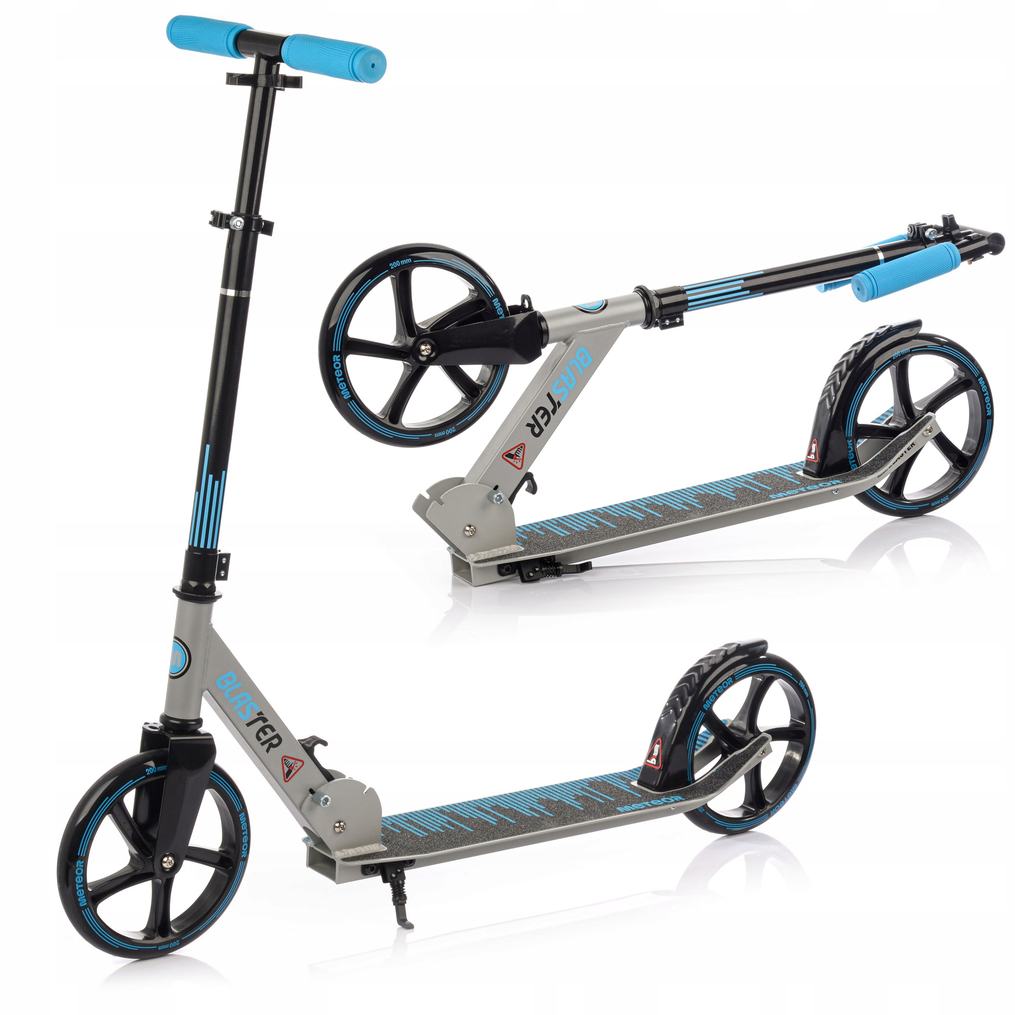 Koloběžka Meteor Blaster 3-stupňová nastavitelná skládací patka do 100 kg