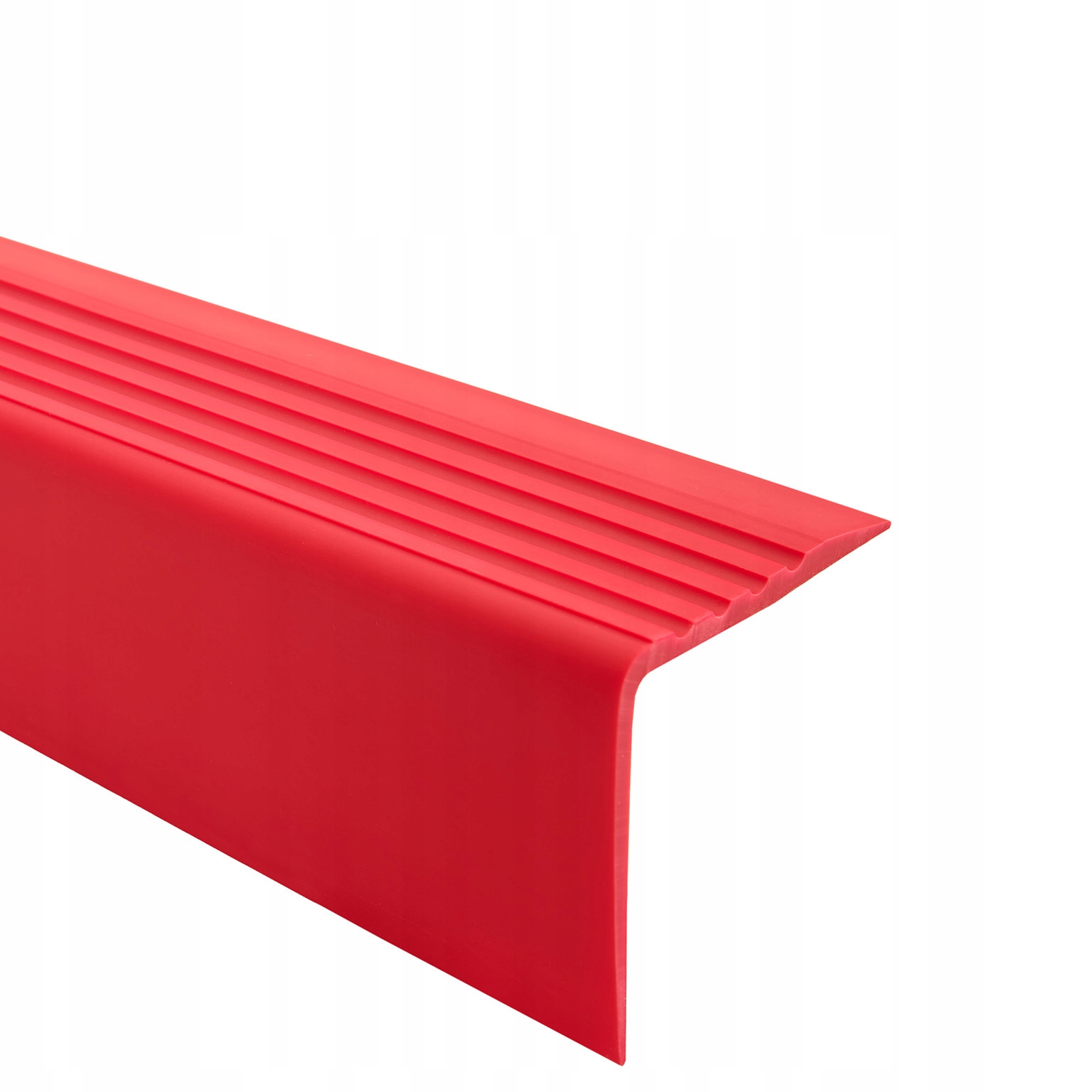 Schodiskový profil z Pvc, výstražná schodisková špička Bhp, 1,5 m, 50 x 50 mm, červená