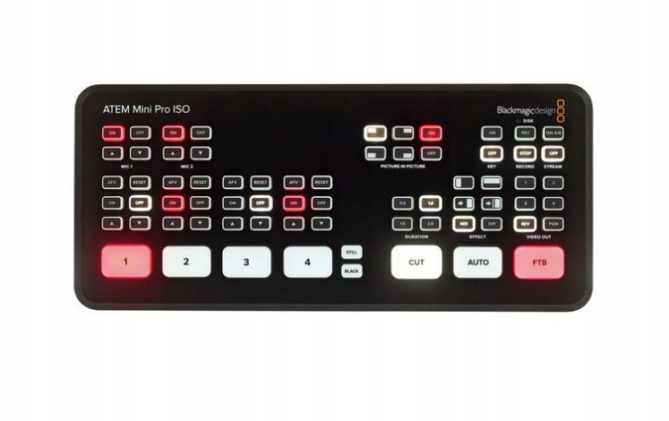 Blackmagic Atem Mini Pro Iso Hdmi streamovací video mixér Usb