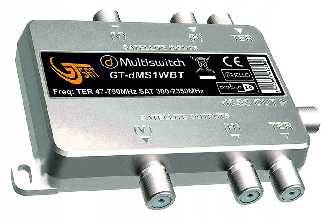 Multiswitch Unicable II GT-SAT GT-dMS1TWBT Marka GT-SAT