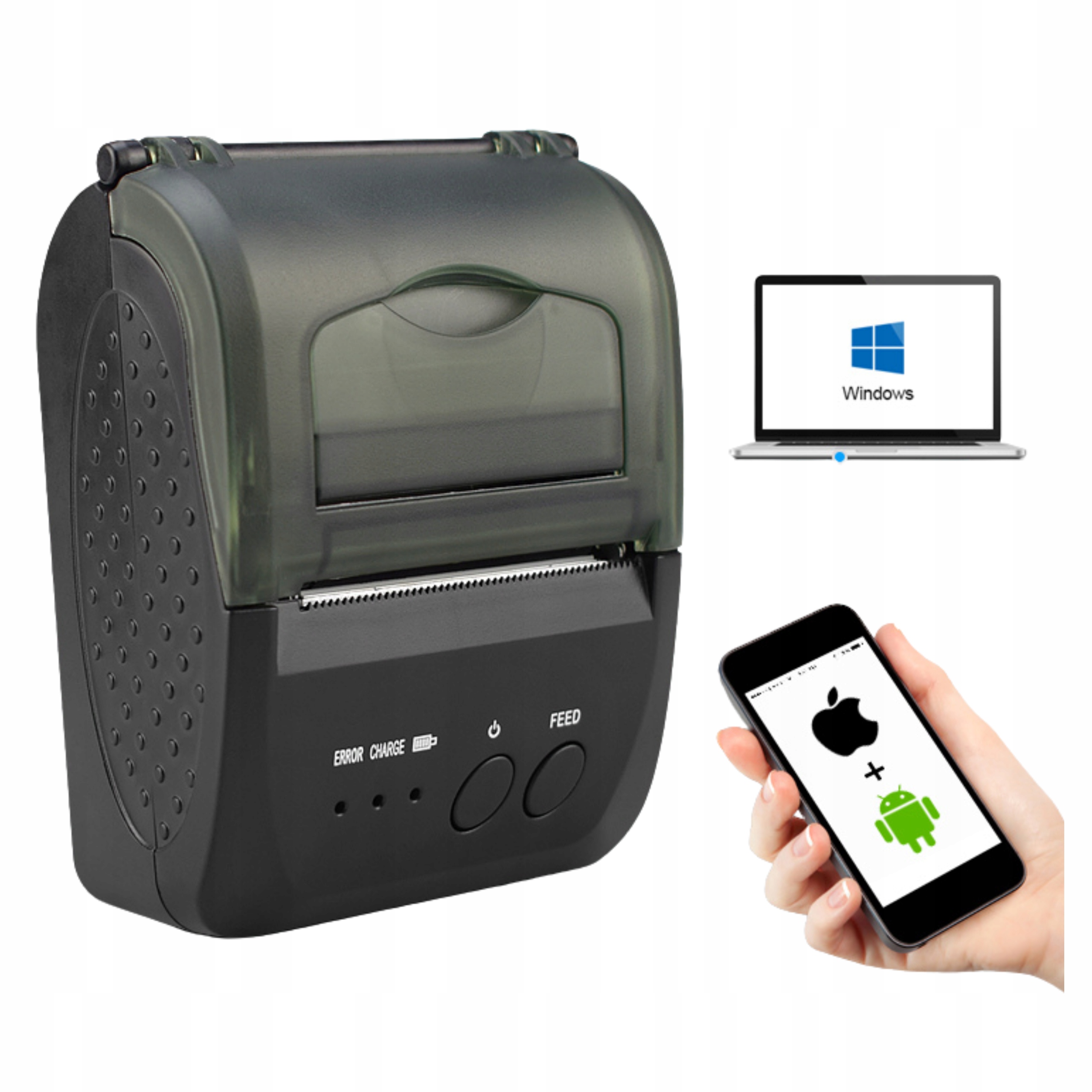 Prenosná Mini Termalna Tlačiareň Mobilná Na Bluetooth Usb Pokladničné Doklady