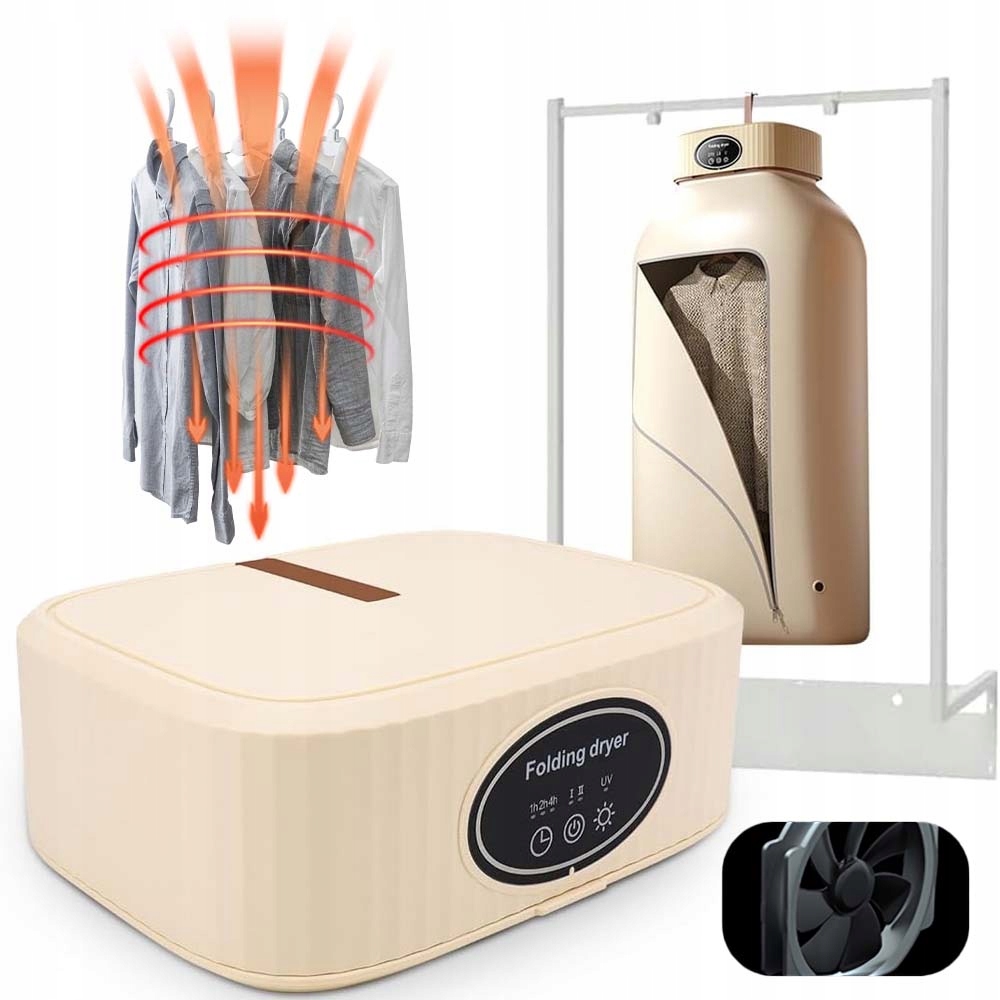 Levně Elektrická Sušák Vyhřívaných Oděvů Časovač 600W Kontrola Teploty Ptc