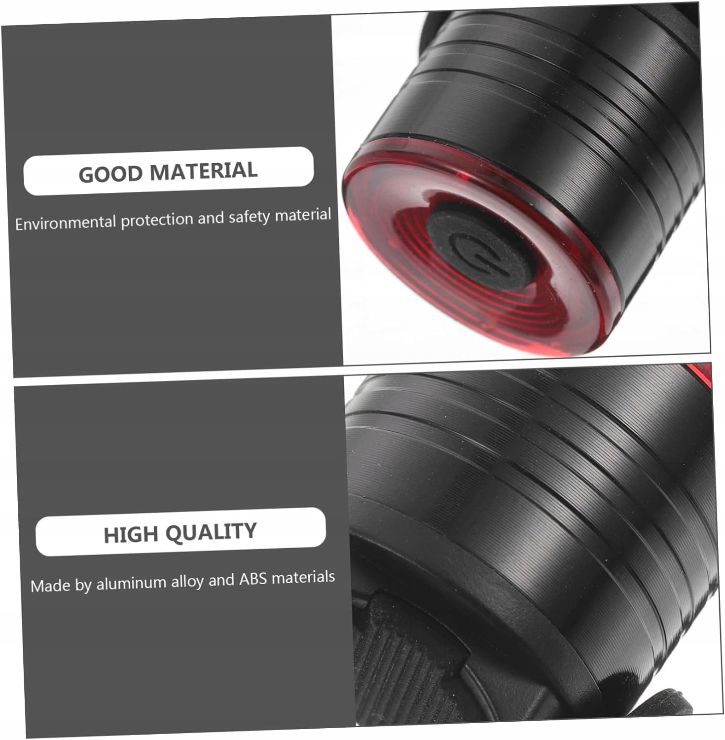 MOCNA LAMPKA LED ROWEROWA TYLNA OKRĄGŁA WODOODPORNA Źródło światła dioda LED