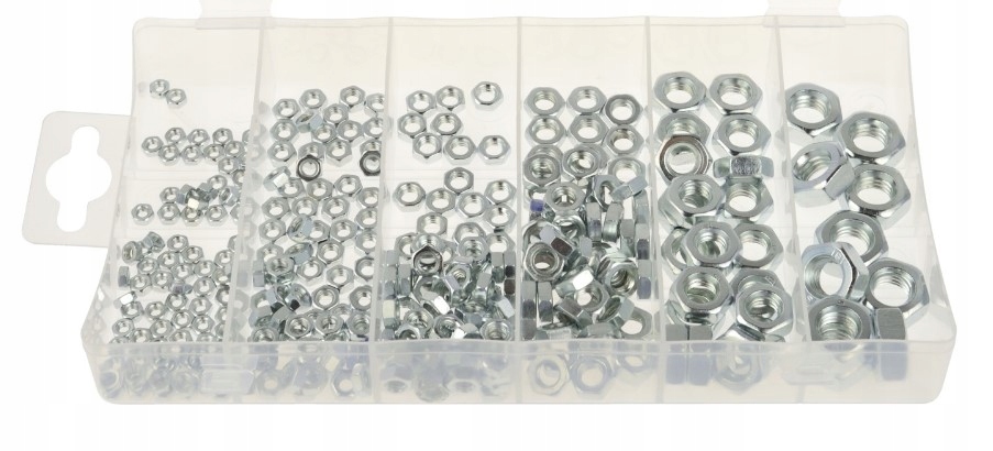 

Nakrętki nierdzewne zestaw nakrętek 300szt. M3-M10