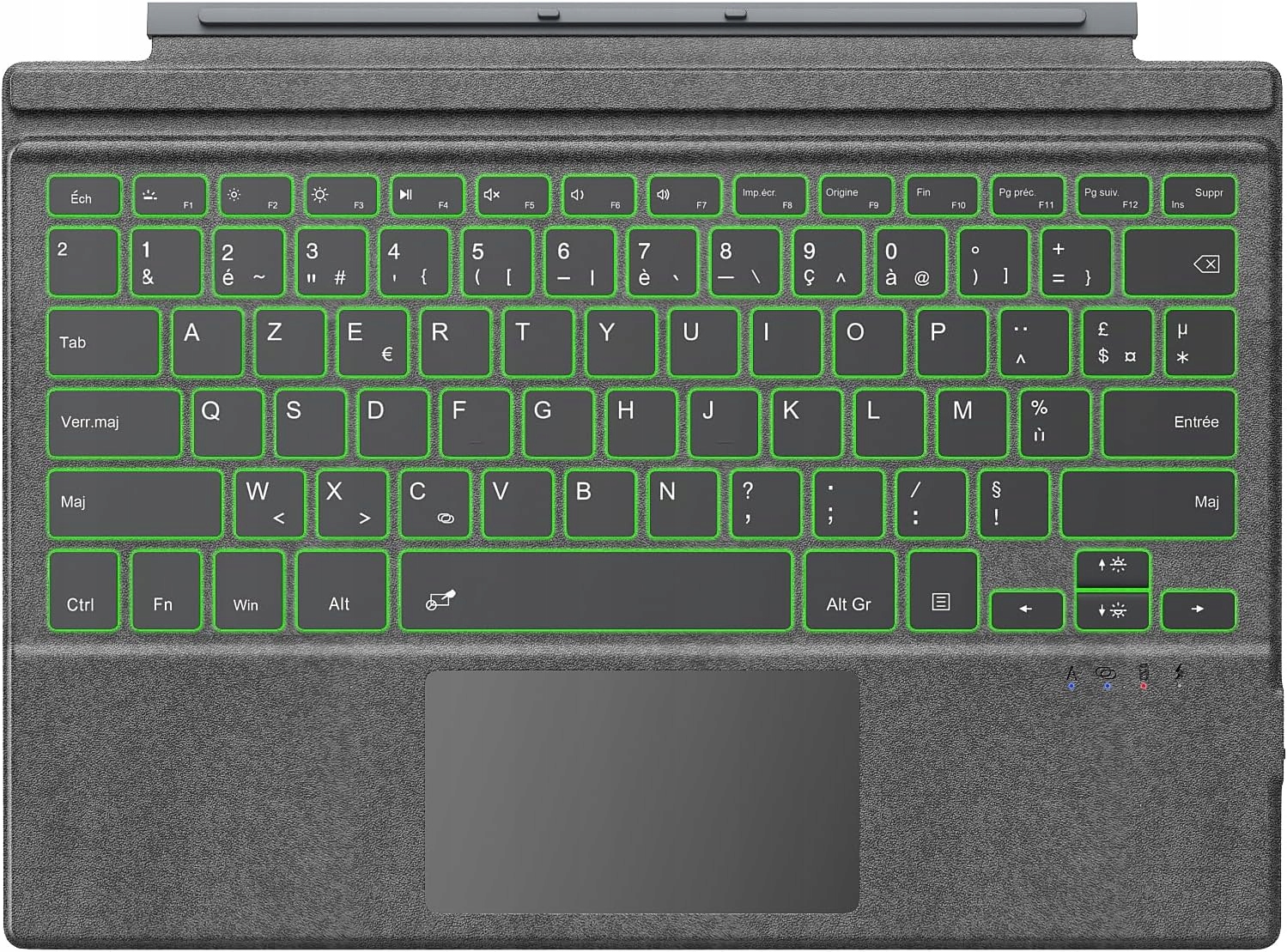Bezdrôtová klávesnica TiMOVO Azerty Led pre Microsoft Surface Pro, šedá