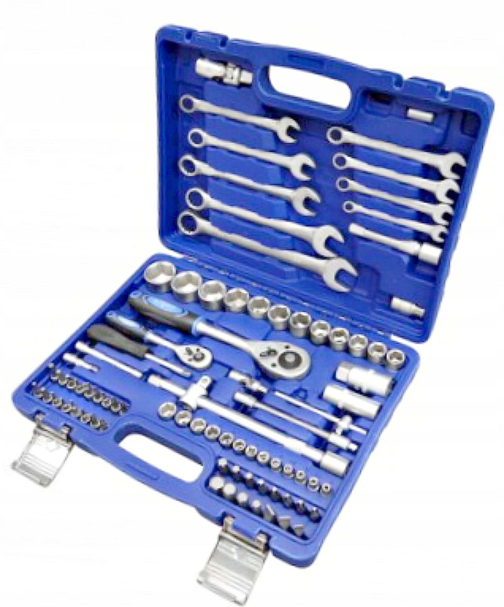 ZESTAW narzędziowy 82cz. KINGTUL nasadki klucze w walizce