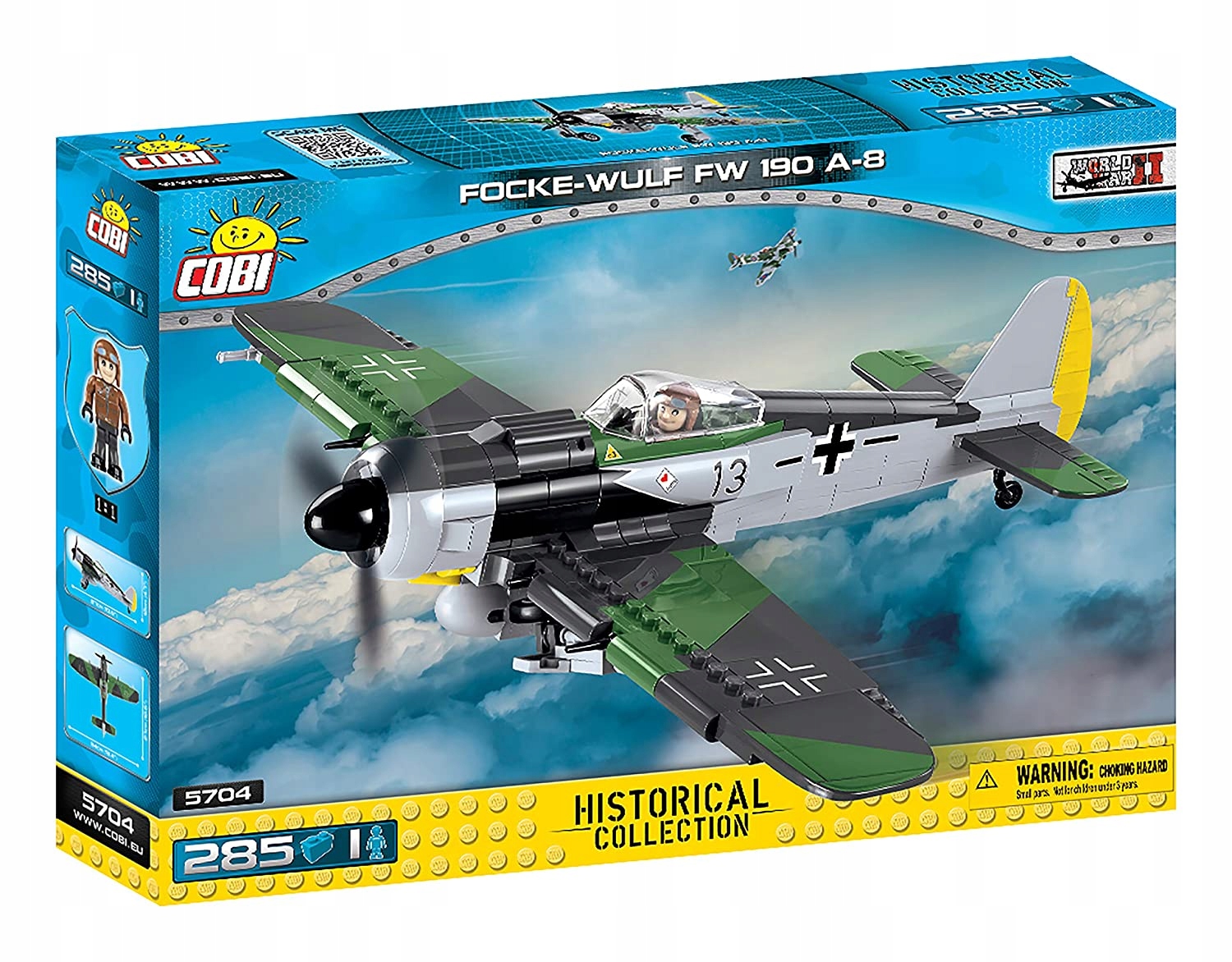 

Cobi 5704 Focke-Wulf Fw190 A-8 Myśliwiec niemiecki