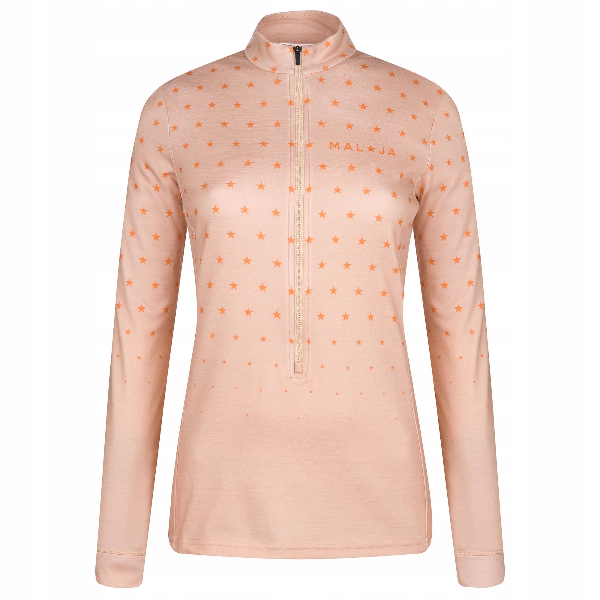 Bluza narciarska damska Maloja pomarańczowa XS