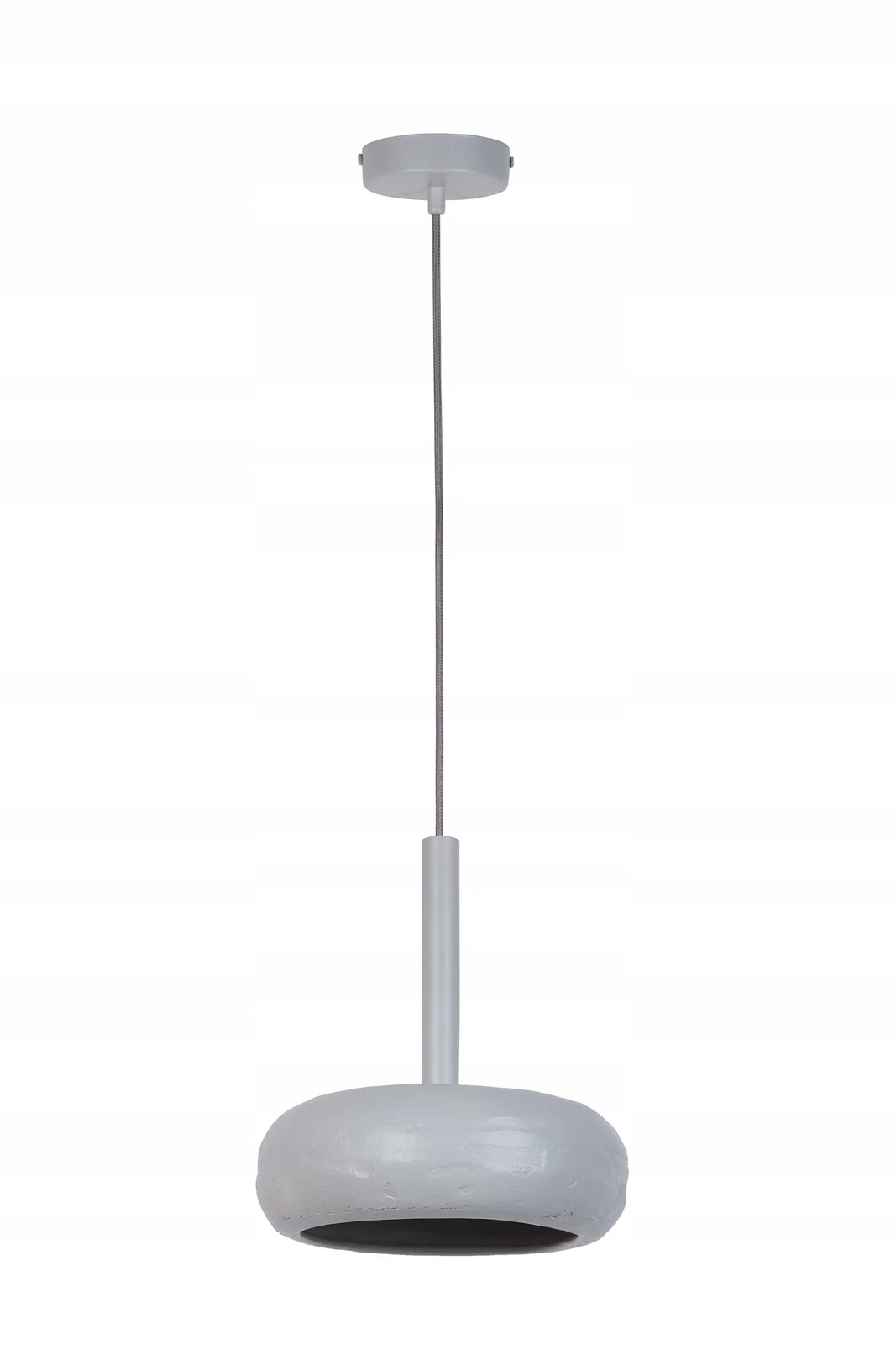 Závěsná keramická lampa šedá kulatá 22 cm bodová do jídelny Sigma