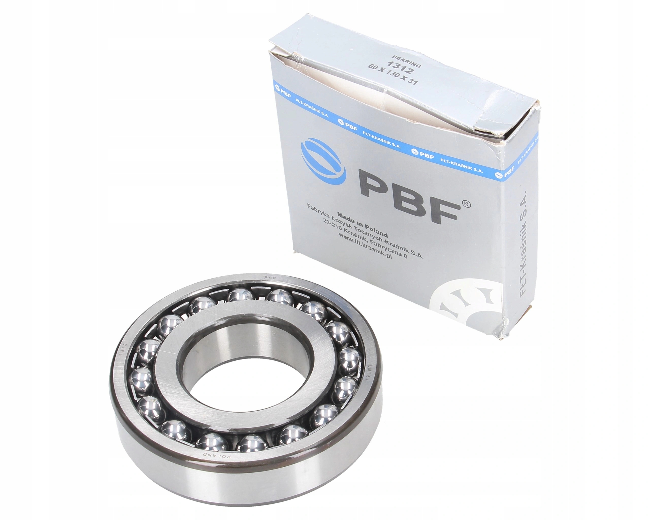 Výkyvné kuličkové ložisko 1312 60x130x31 mm Pbf