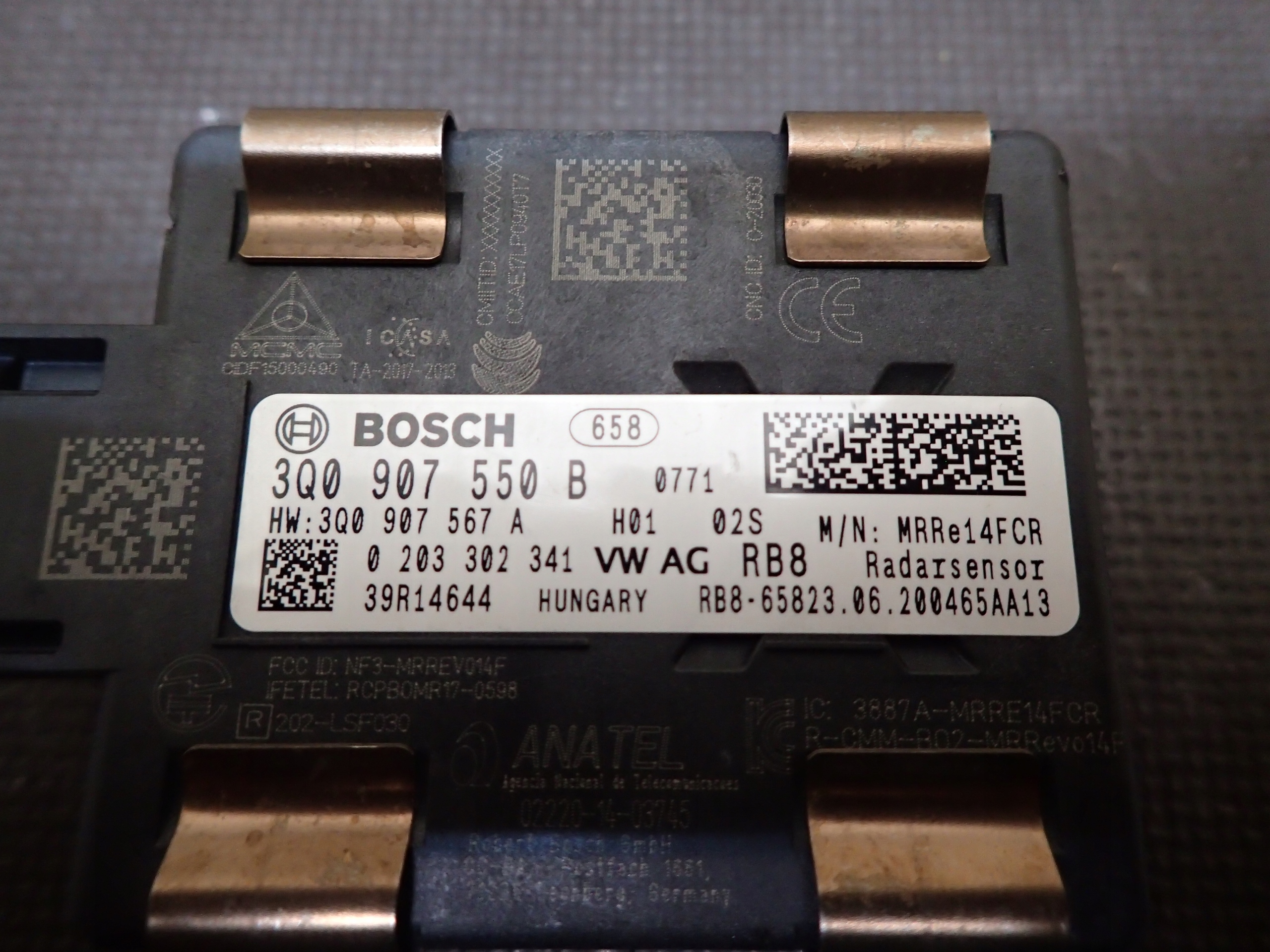 RADAR SENSOR VW AUDI SEAT SKODA 3Q0907550B