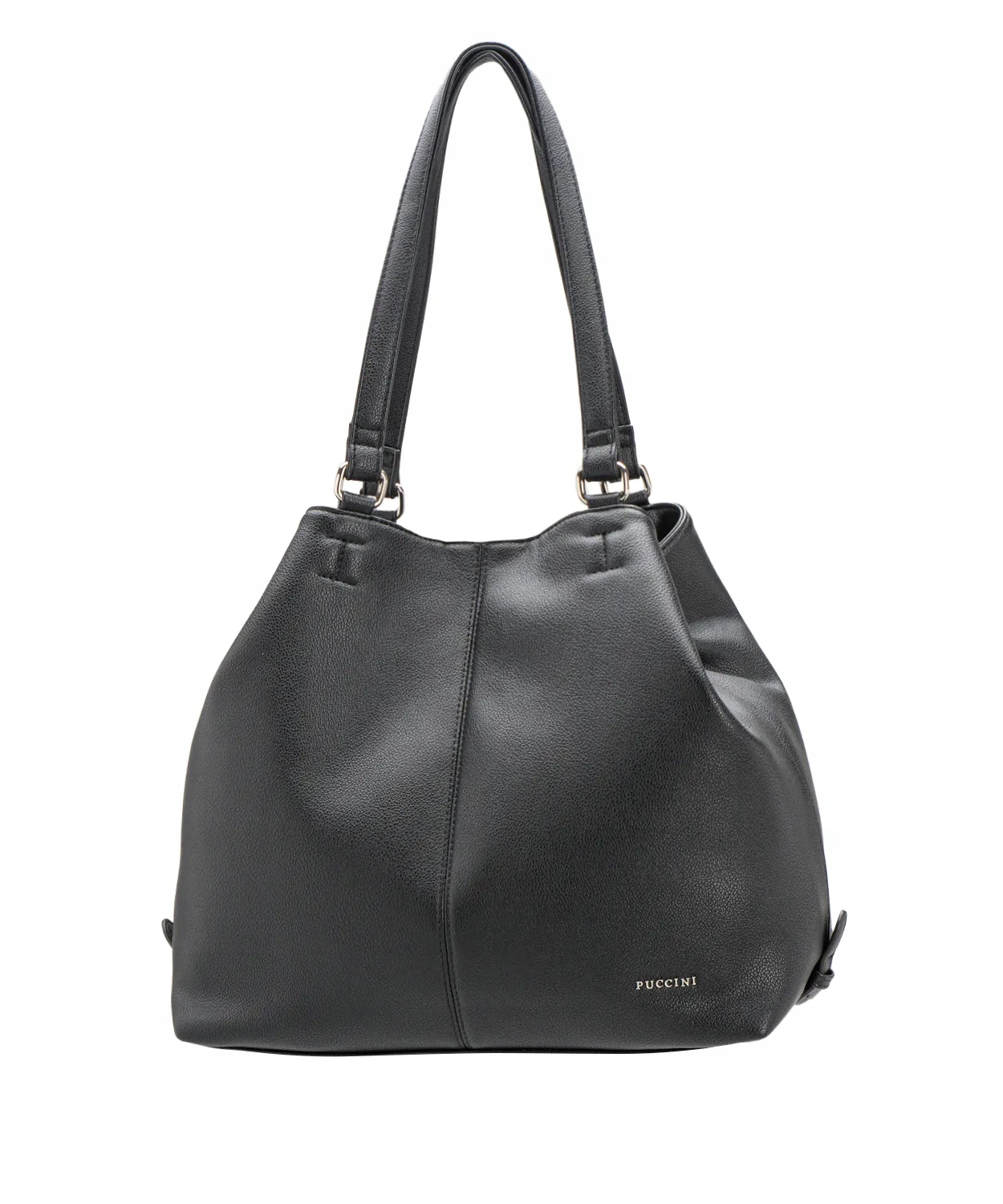 Dámská nákupní taška Puccini přes rameno velká pojme formát A4 černá BML044D-1