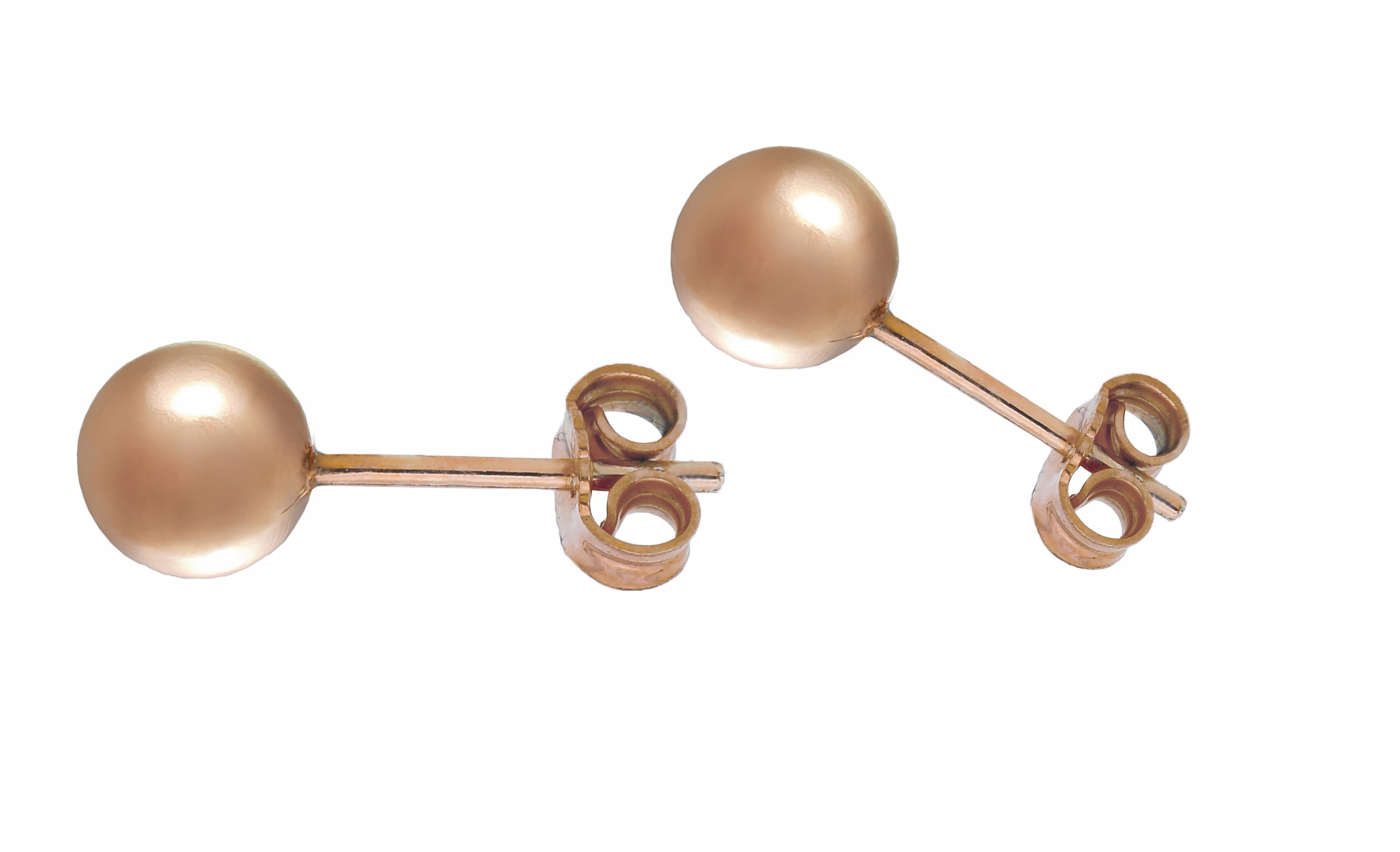 

Kolczyki srebrne rosegold kulki kuleczki 3mm
