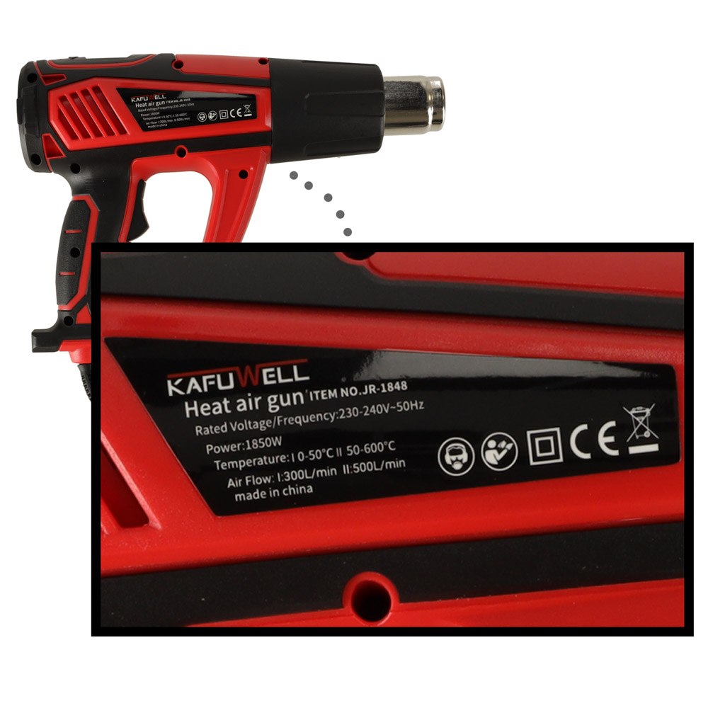OPALARKA ELEKTRYCZNA TEMPRATURA 0-600C 1850W Zasilanie sieciowe