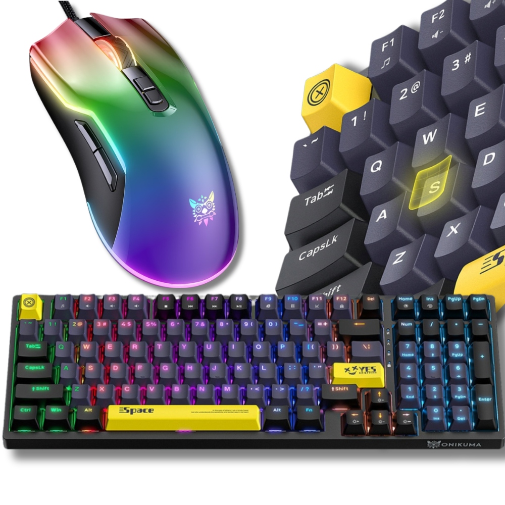 Herná Sada Mechanická klávesnica Rgb myš darček pre Hráča
