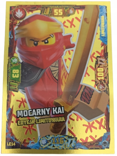 

Lego Karta Ninjago Mocarny Kai LE14