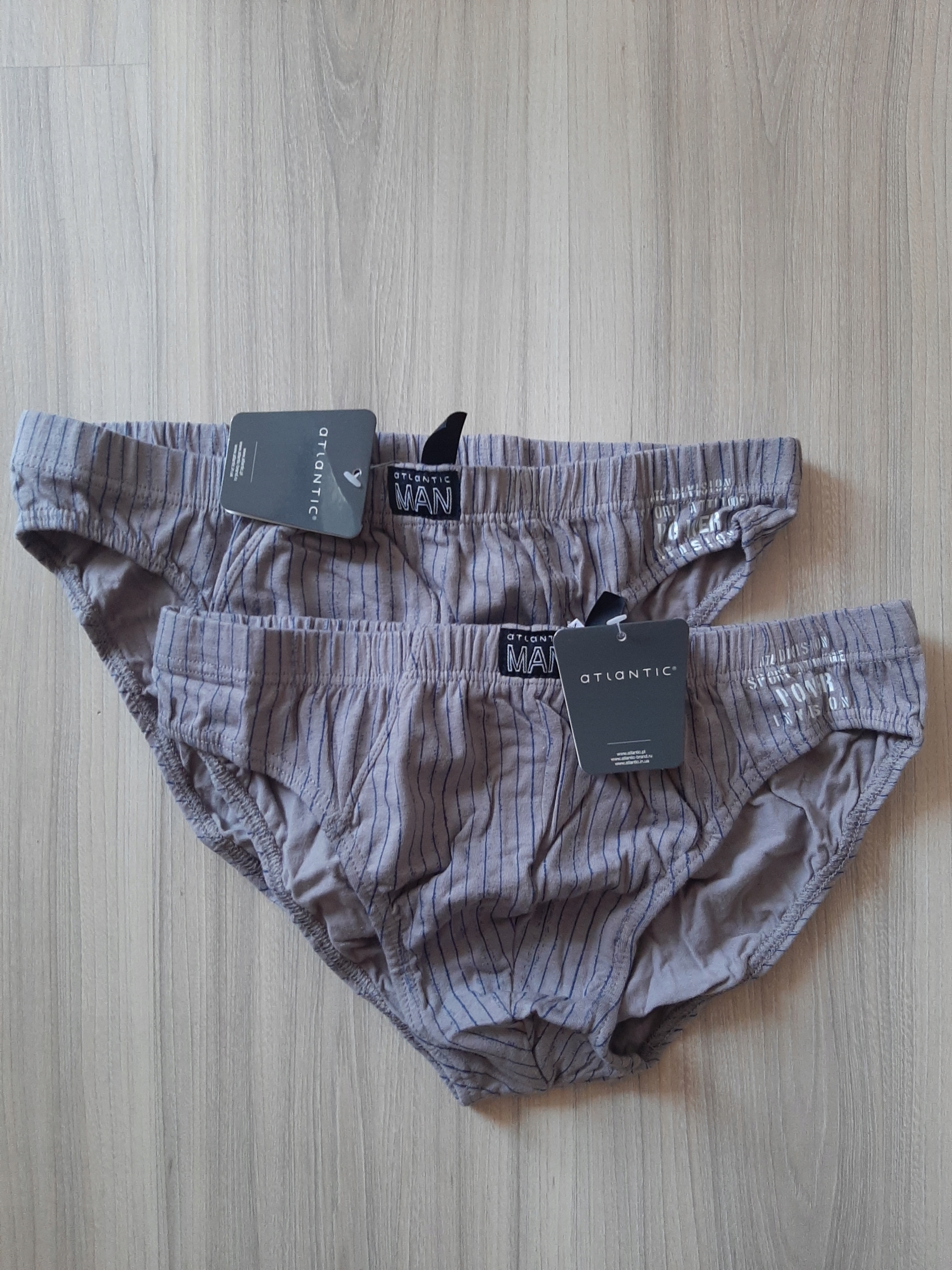 

Slipy męskie Atlantic MP-1058 *XL* 2PACK beżowe