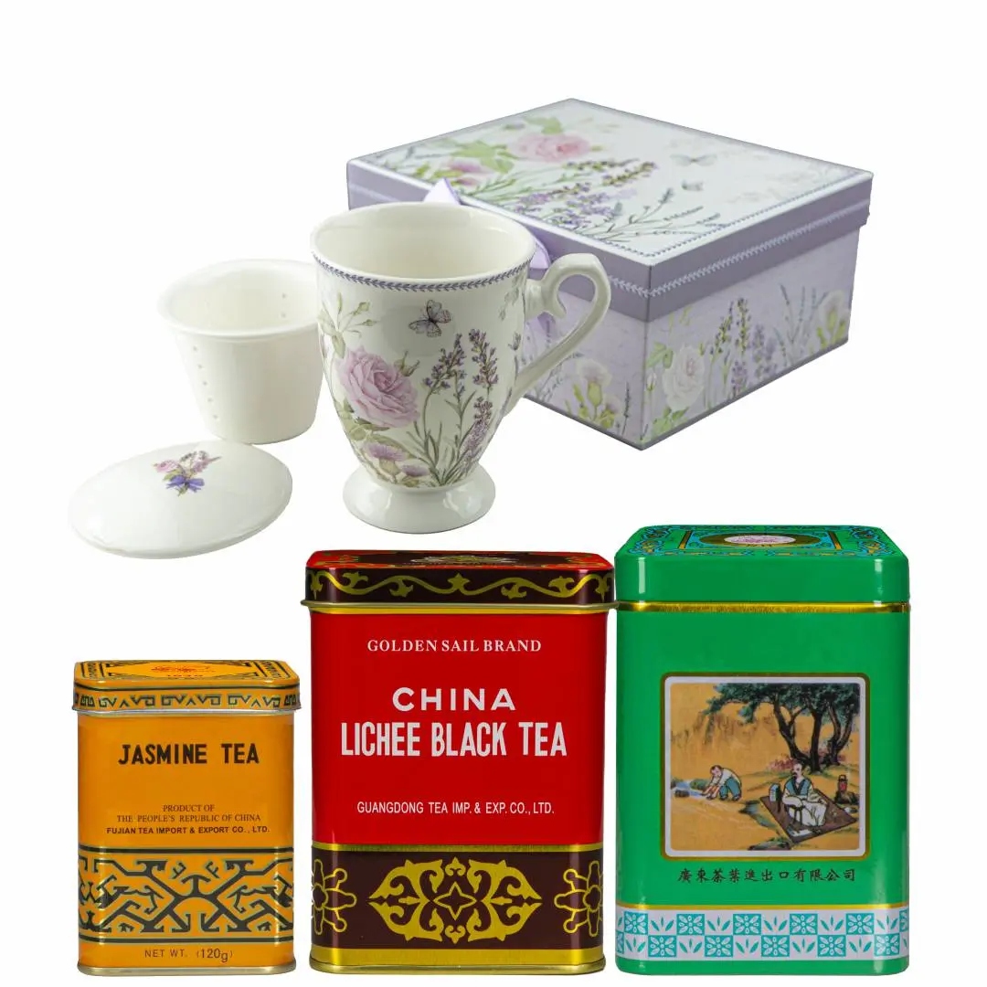 Darčeková sada – porcelánová šálka sada čajov