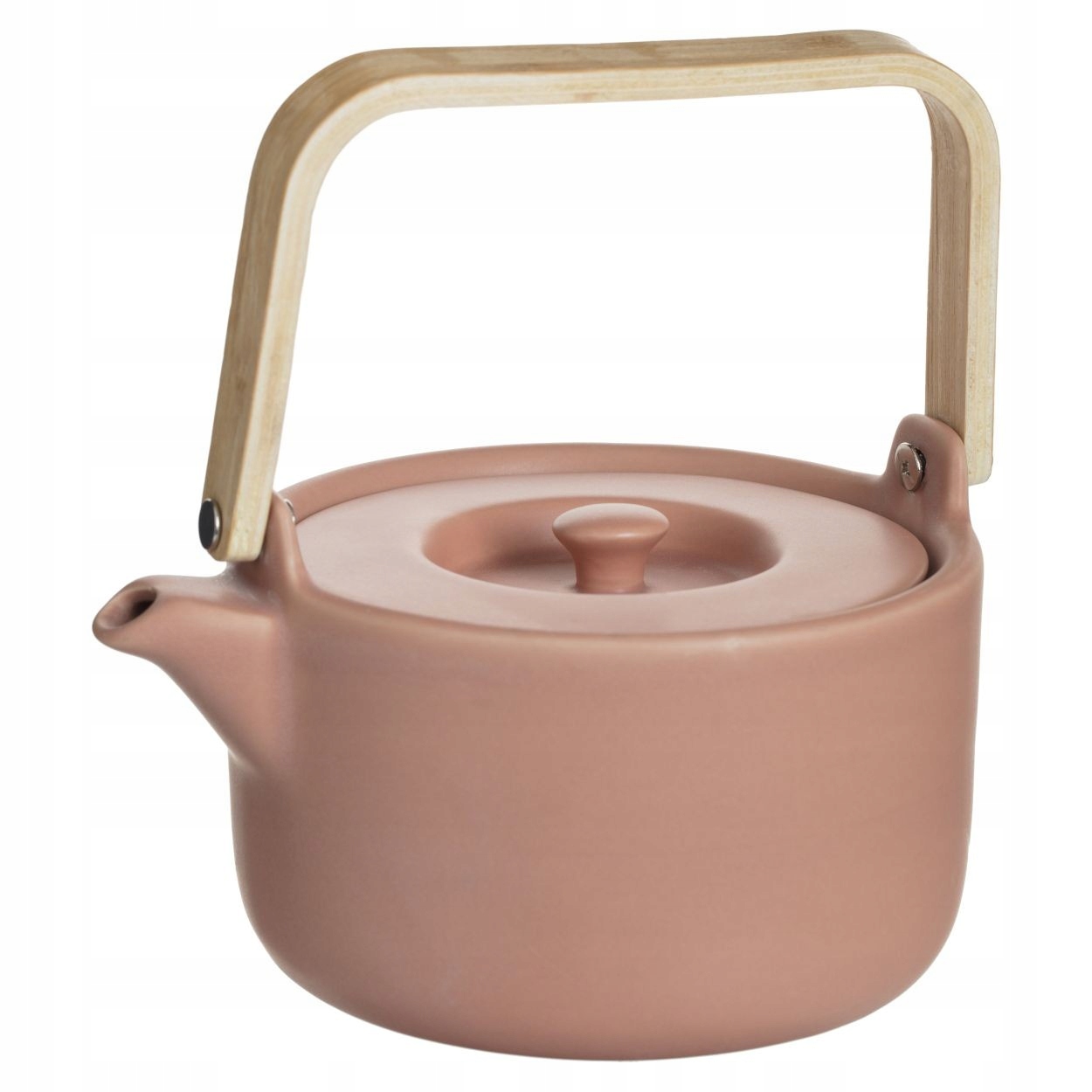 

Dzbanek z drewnianą rączką sitko 800 ml różowy
