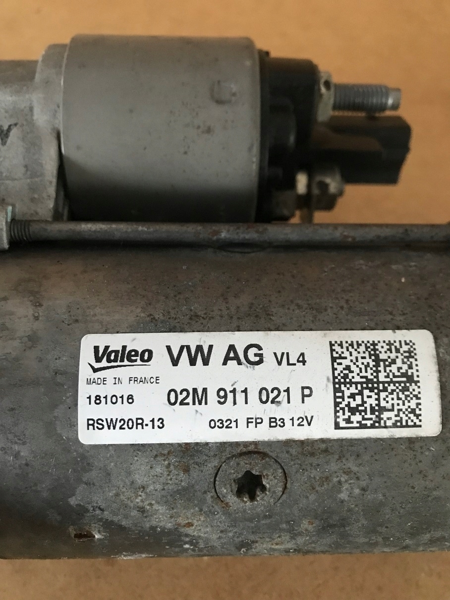 starter VW SKODA OCTAVIA 3 III 2.0 TDI 02M911021P