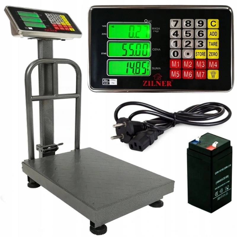 

Waga Elektroniczna 300kg 50x40 Sklepowa Magazynowa