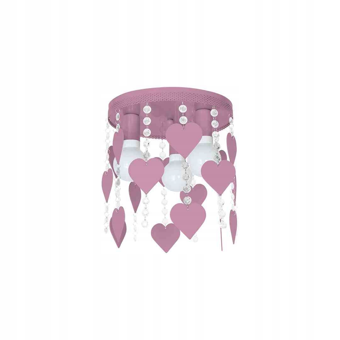 MiLAGRO Stropná lampa Corazon Violet 3Xe27 Závesný luster Osvetlenie