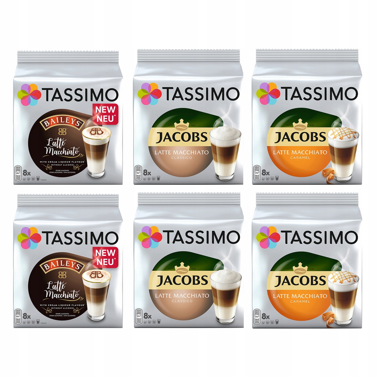 Kapsułki Tassimo Jacobs i Baileys Latte 5+1