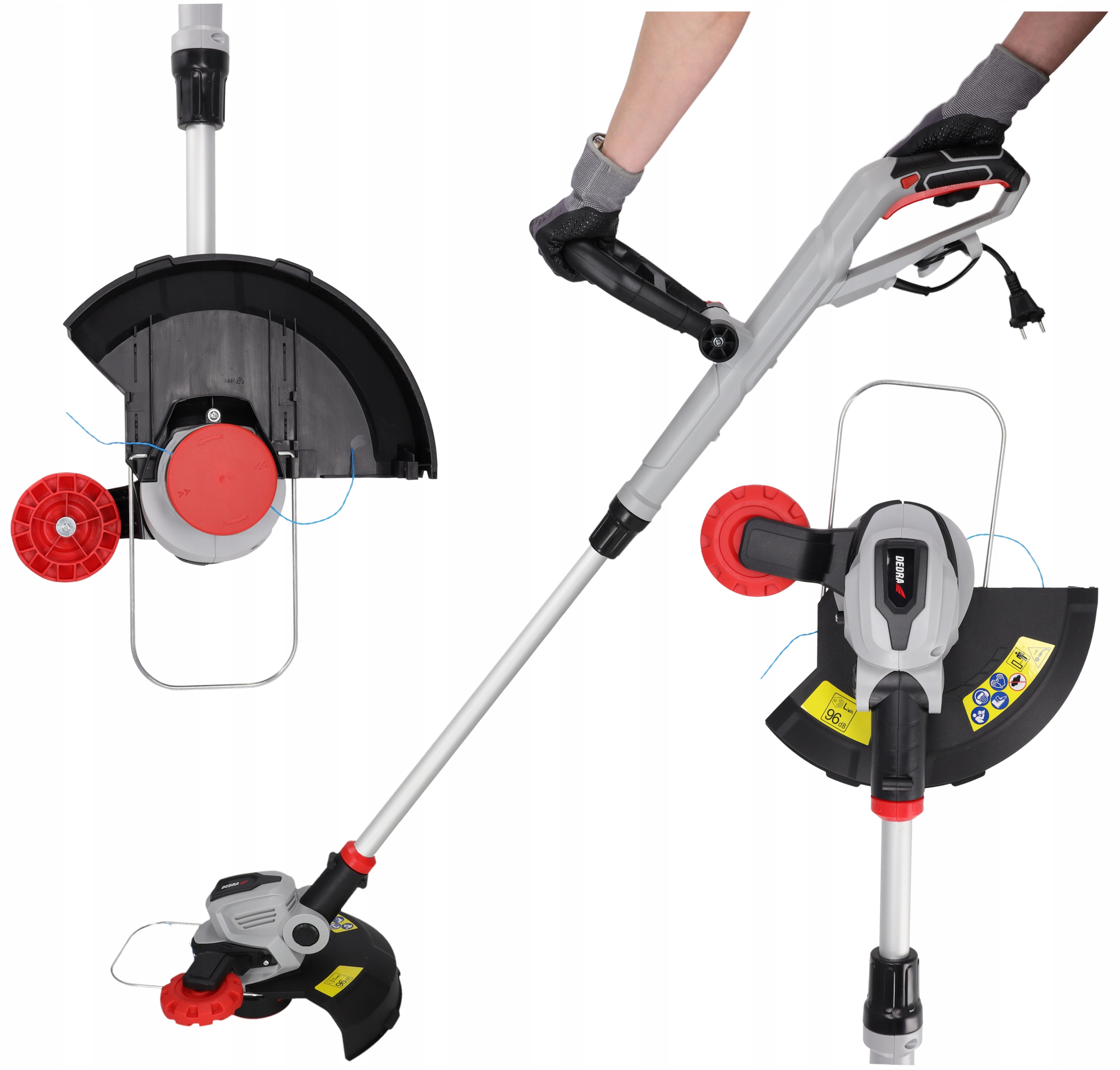 Podkaszarka Elektryczna Dedra Wykaszarka 550W Lekka Kosa do trawy na prąd