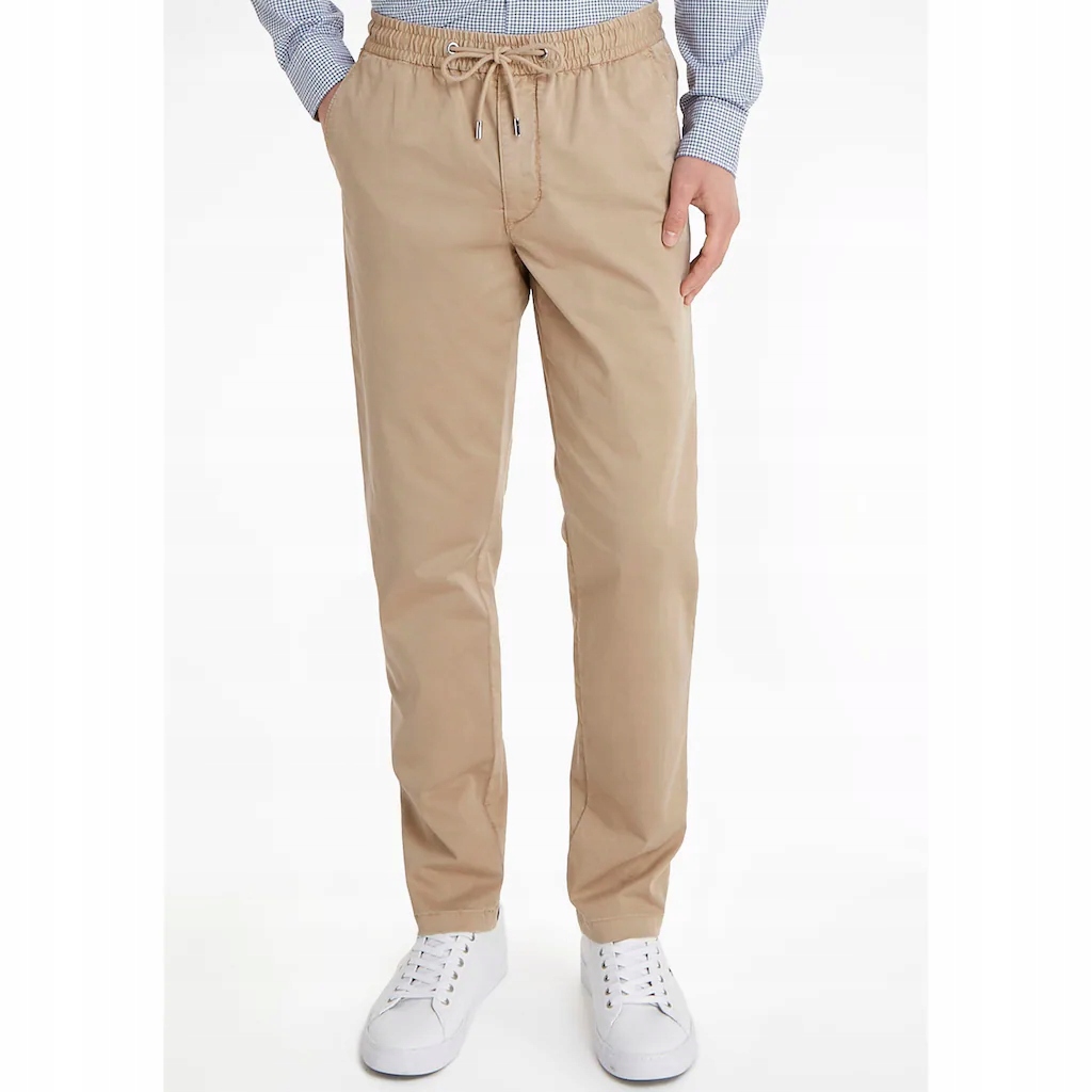 Tommy Hilfiger chelsea satin gmd spodnie chinosy r.33/34 sznurek W33 L34